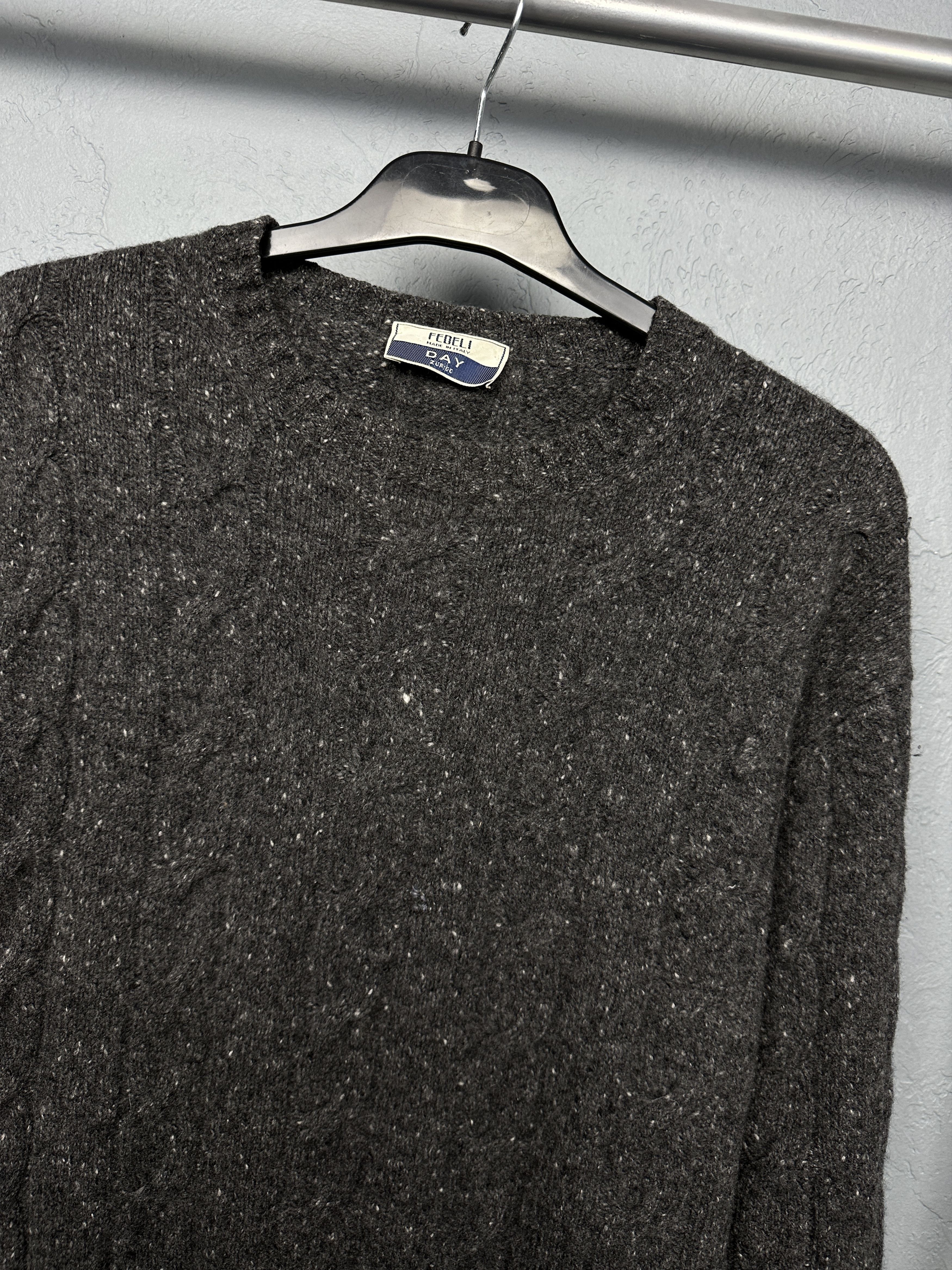 Fedeli Fedeli Vintage Mens Wool Knit Sweater Size US L / EU 52-54 / 3 - 2 Thumbnail
