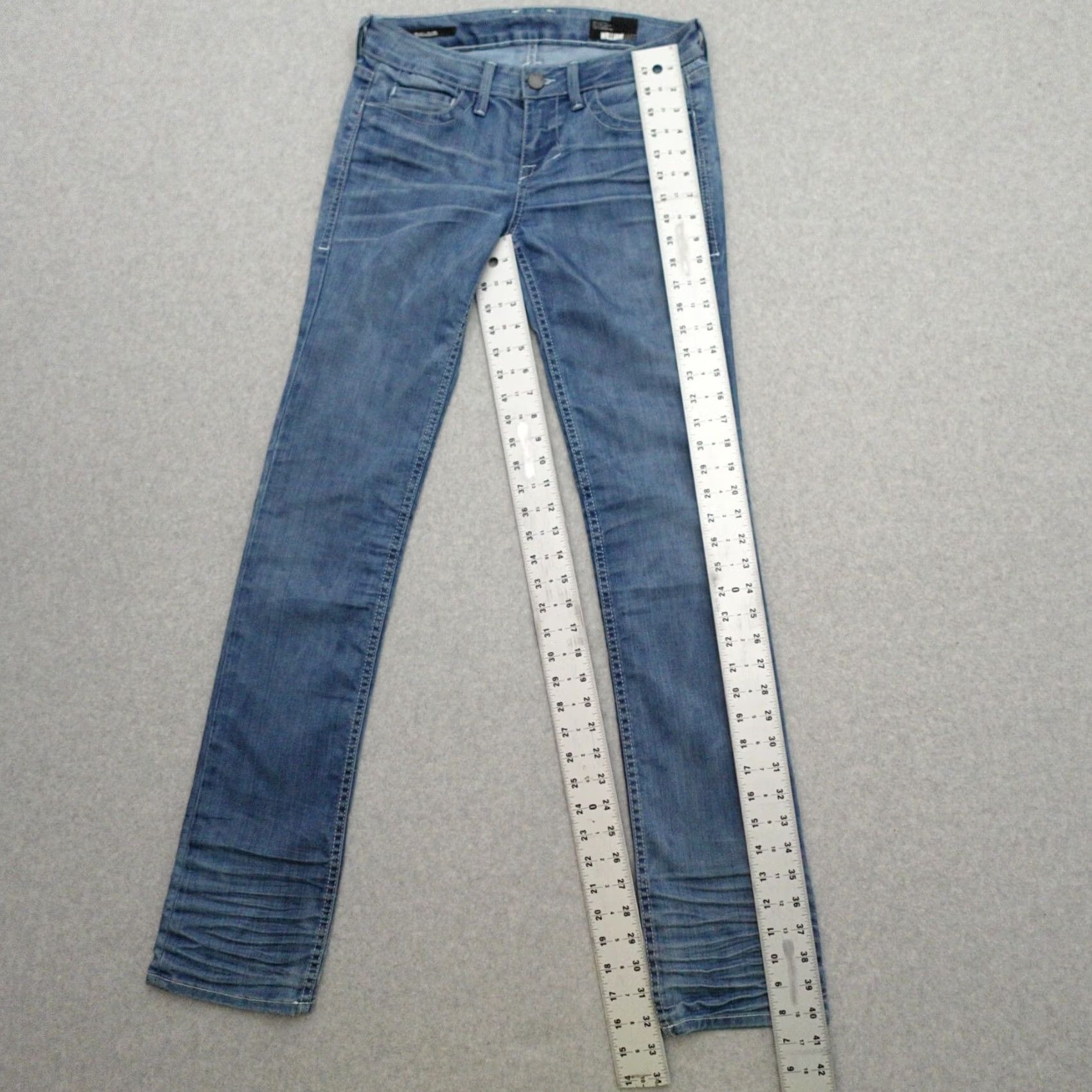 Denime William Rast Womens Jeans Straight Denim Medium Blue 27x32 Adult 27 Straight Denim Jeans Womens 27x32 Size ONE SIZE - 3 Thumbnail