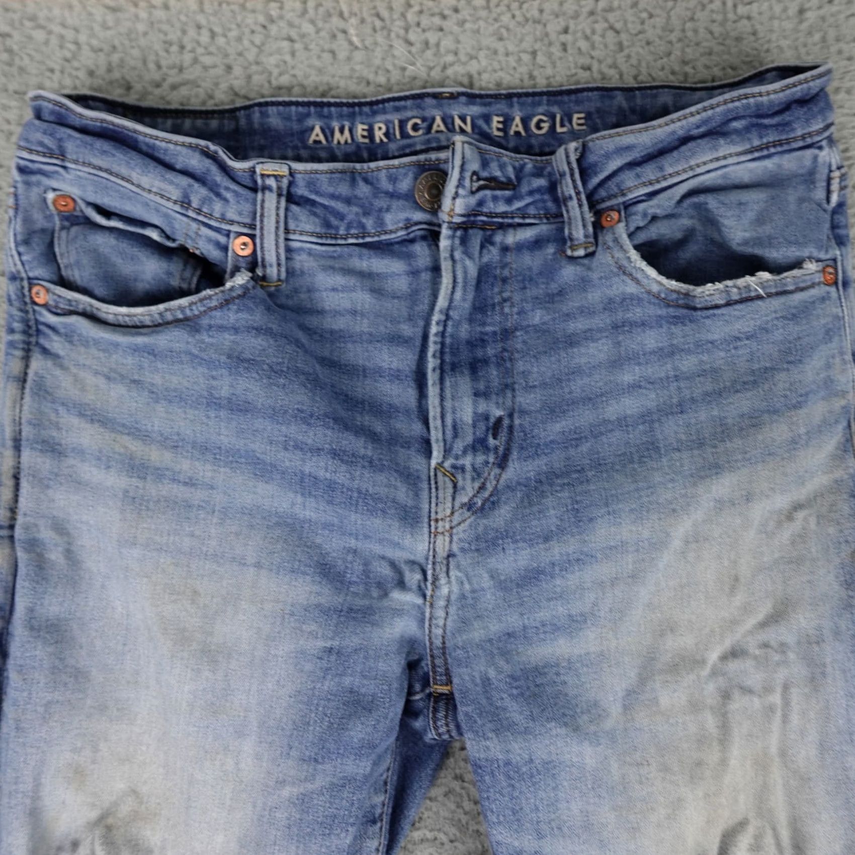 American Eagle Outfitters American Eagle Jeans Mens 32x32 Blue Denim Bootcut Distressed Airflex Regular Size 32 Mens Jeans Azul? Size US 32 / EU 48 - 6 Thumbnail