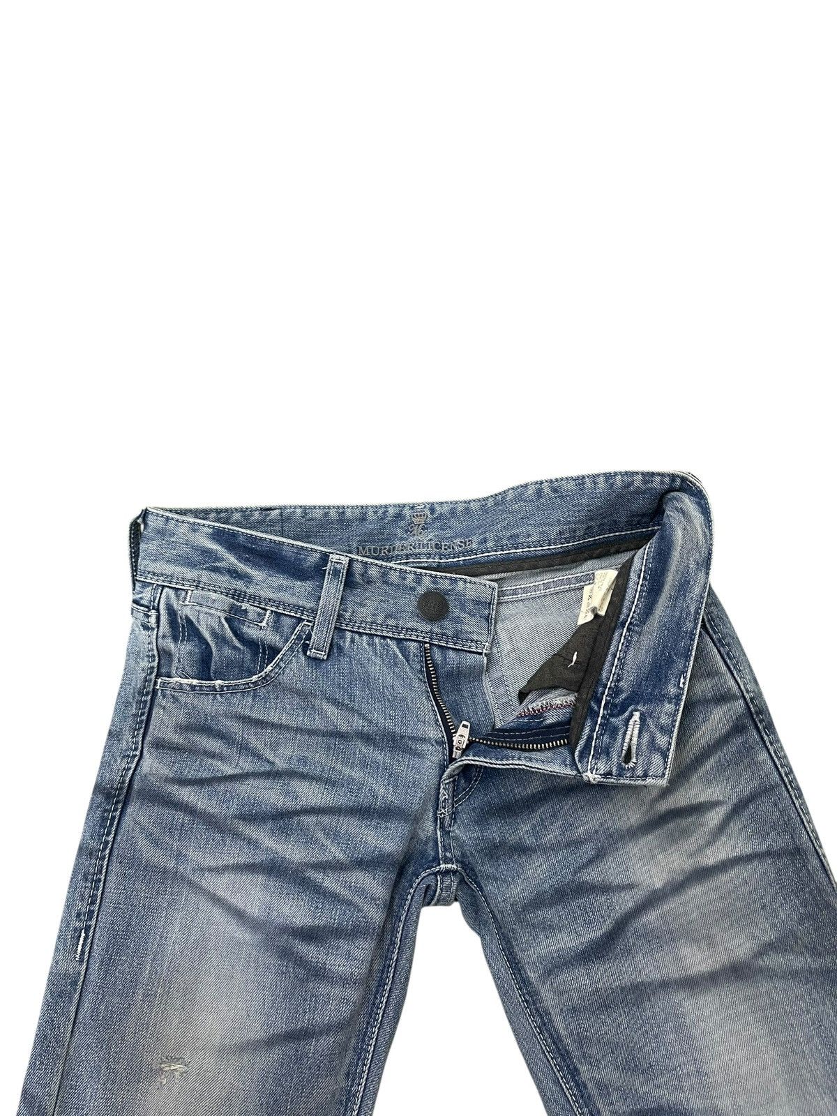 Japanese Brand Flare Jeans Murder License Honeycomb Loe Rise Boot Cut 1🟦6 Size US 28 / EU 44 - 10 Thumbnail