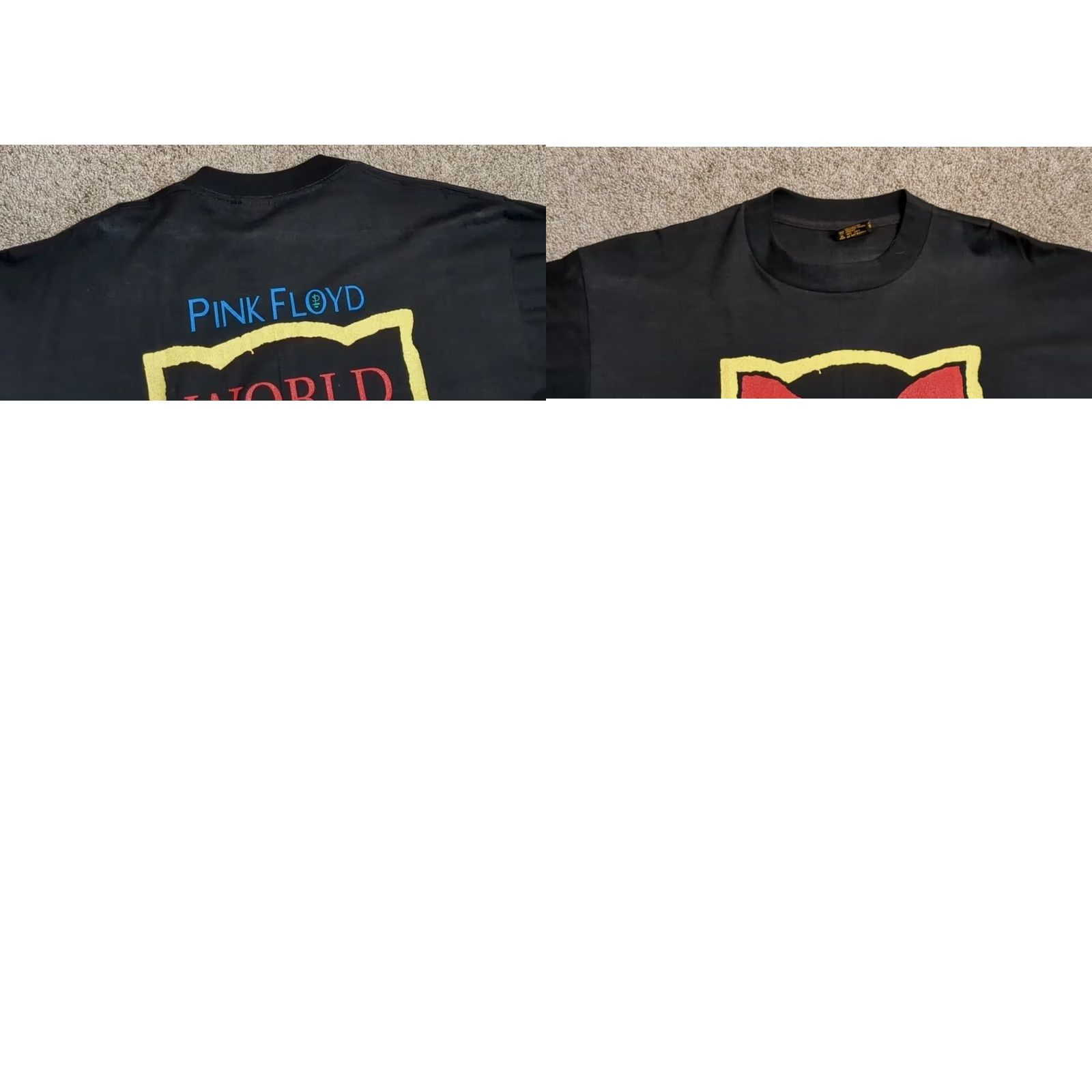 Vintage VINTAGE Pink Floyd 1994 World Tour T Shirt Brockum Band Made in USA Division Bell NWD LG Black Mens Size US L / EU 52-54 / 3 - 8 Thumbnail