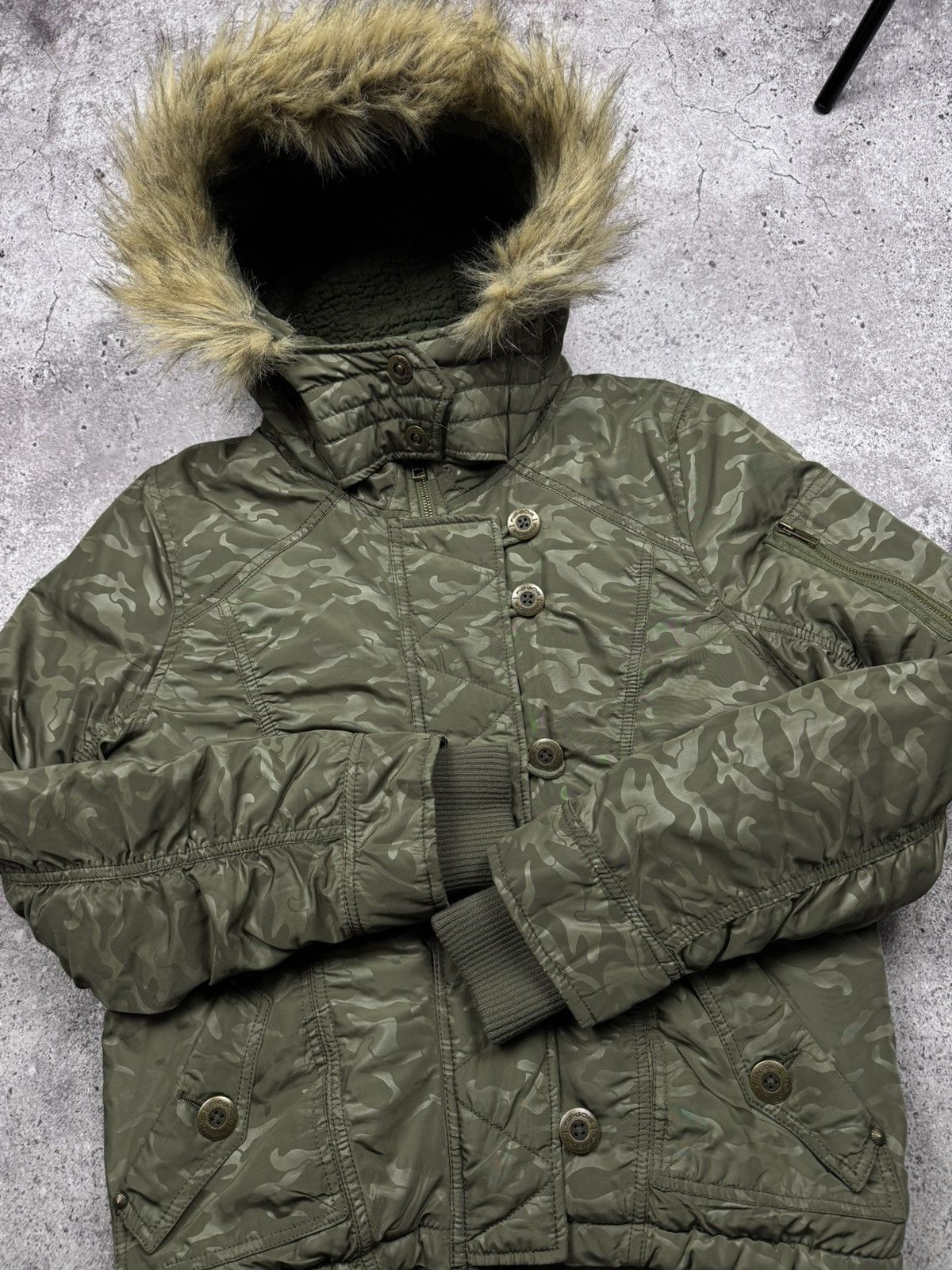 Japanese Brand VINTAGE JUNYA WATABANE YOHJI YAMAMOTO FUR BAGGY PILOT BOMBER Size US S / EU 44-46 / 1 - 4 Thumbnail