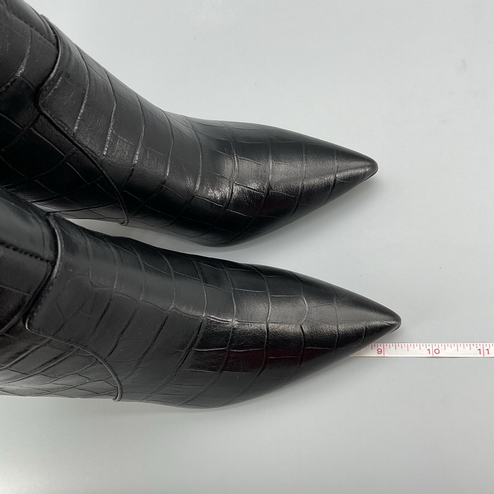 Aldo Aldo Women’s Cadigoder Croc Knee High Boots Black Size 7M Size US 7 / IT 37 - 7 Thumbnail