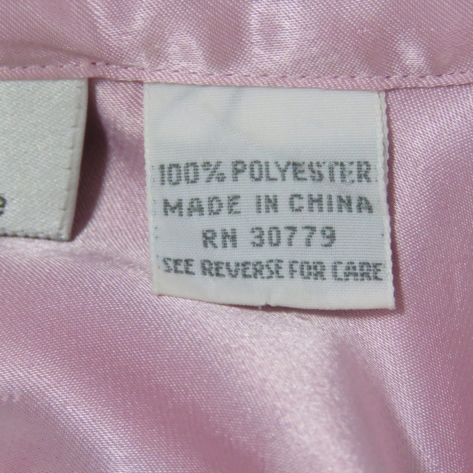 Vintage 70s Vintage Pink Satin Long Sleeve Button Down Blouse Medium Size M / US 6-8 / IT 42-44 - 6 Thumbnail