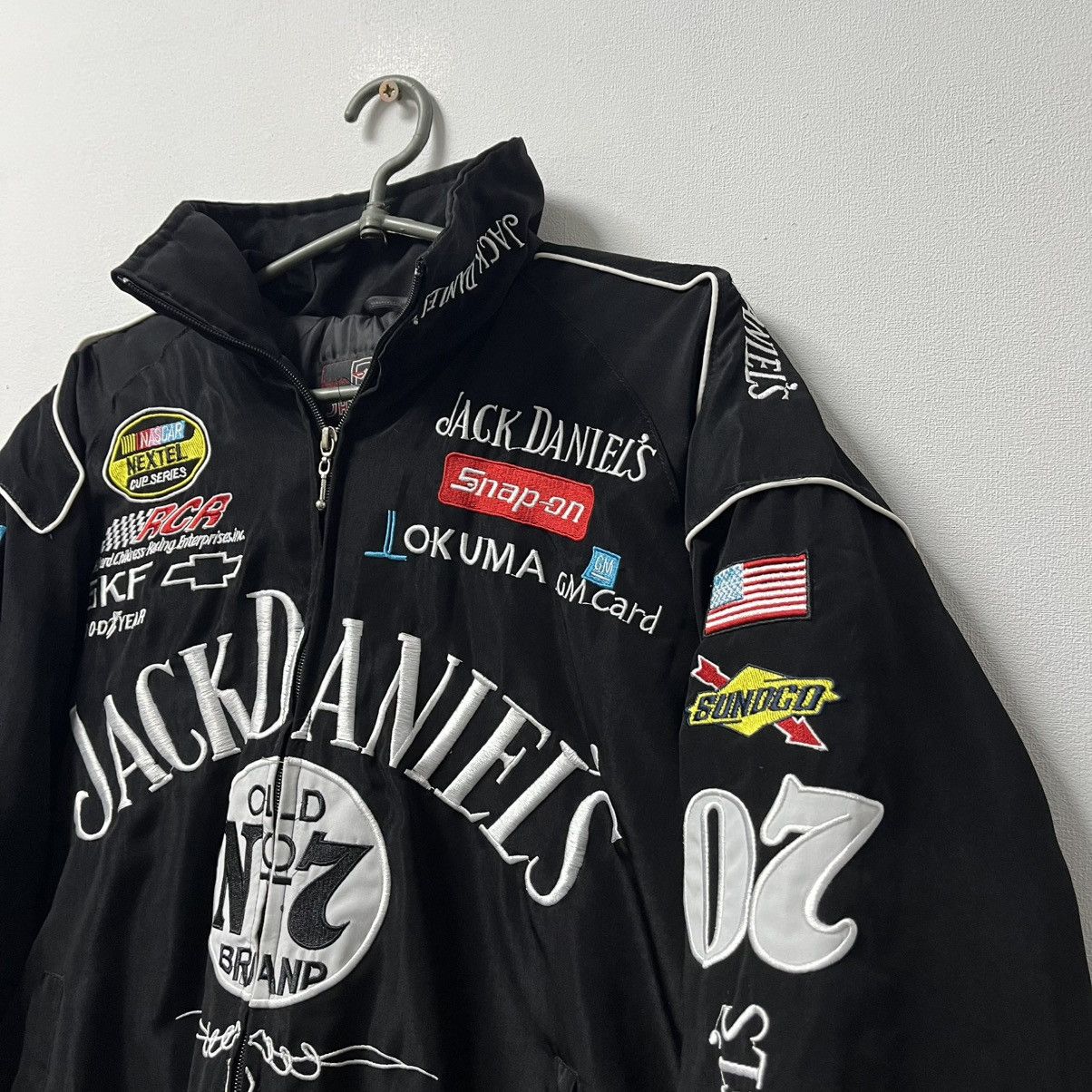 Formula 1 90s Vintage Nascar Jack Daniels Racing Bomber Jacket M Size US M / EU 48-50 / 2 - 2 Thumbnail
