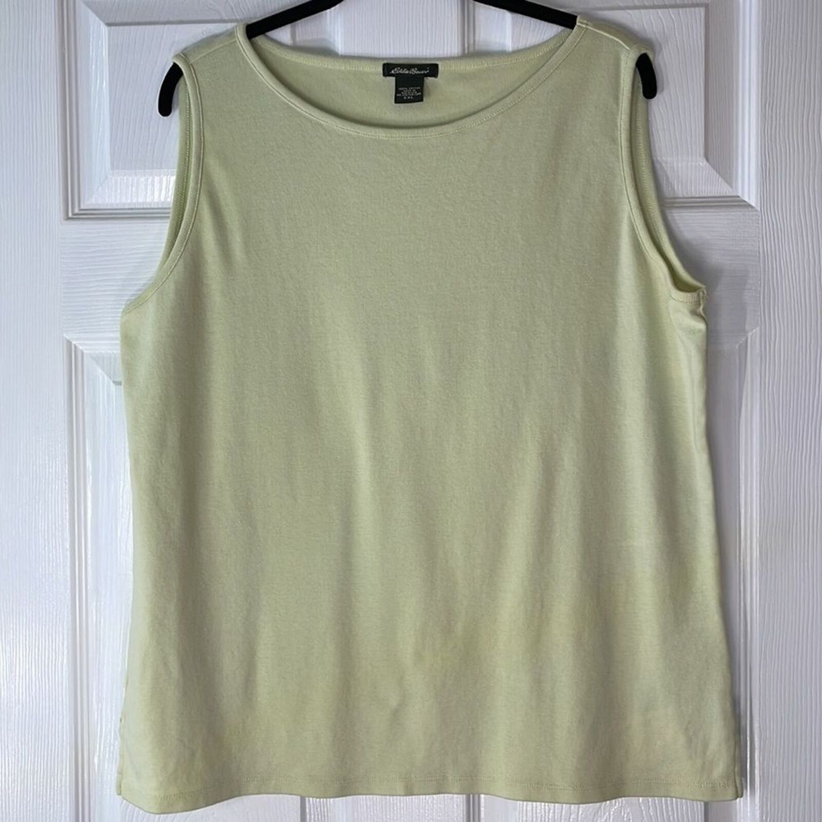 Eddie Bauer Eddie Bauer Cotton Knit Tank Size XXL Soft Yellow-Green Size XXL / US 16-18 / IT 52-54 - 1 Thumbnail