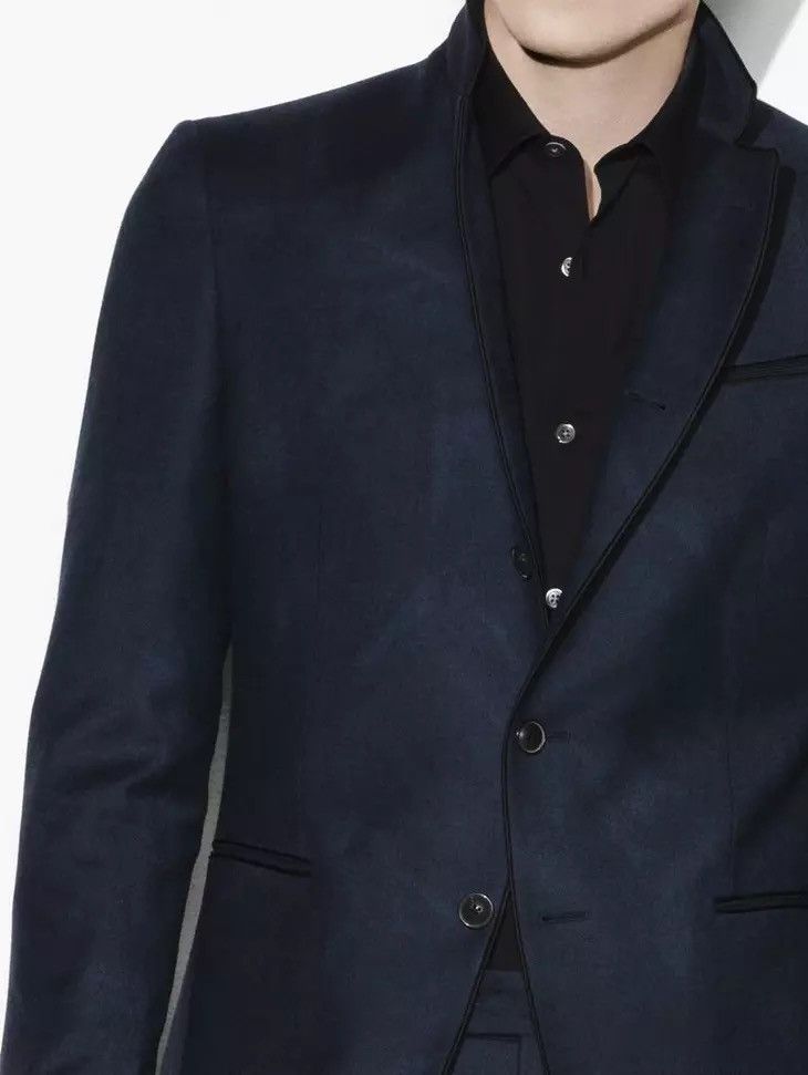 John Varvatos Indigo Jacquard suit. Size EU 48/EU50 Size 38R - 4 Thumbnail