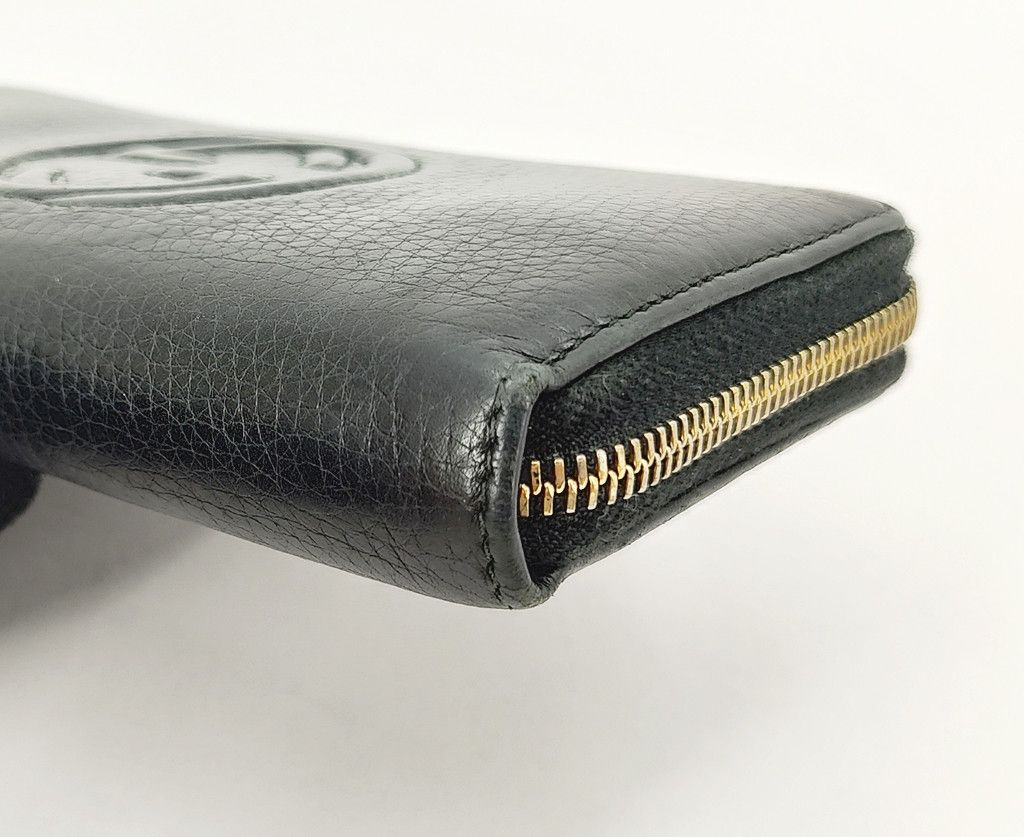 Gucci original GUCCI soho GG full leather zipper fringe wallet Size ONE SIZE - 7 Thumbnail