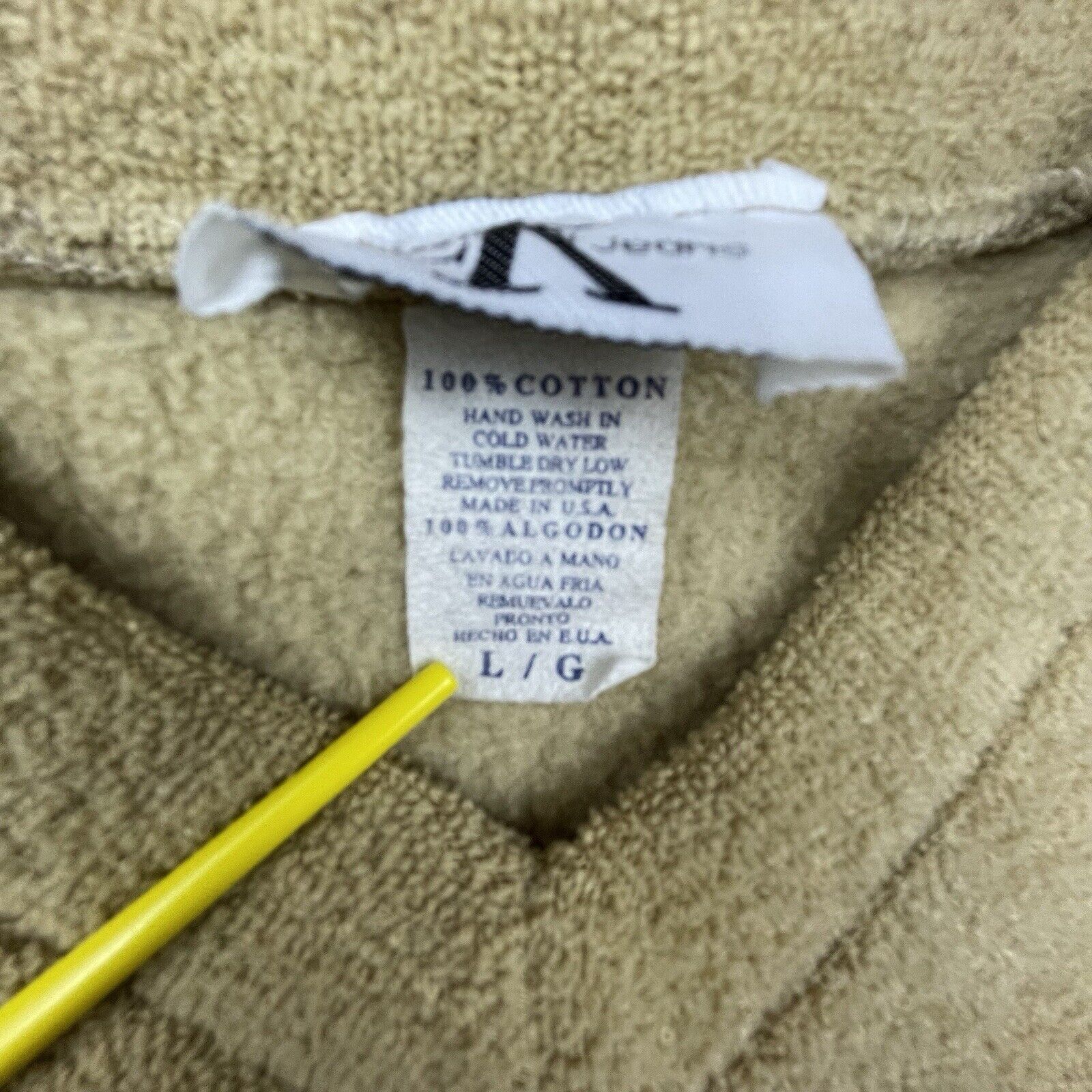 Calvin Klein Vintage Calvin Klein Sweatshirt Womens Large Tan Terrycloth Size L / US 10 / IT 46 - 4 Thumbnail