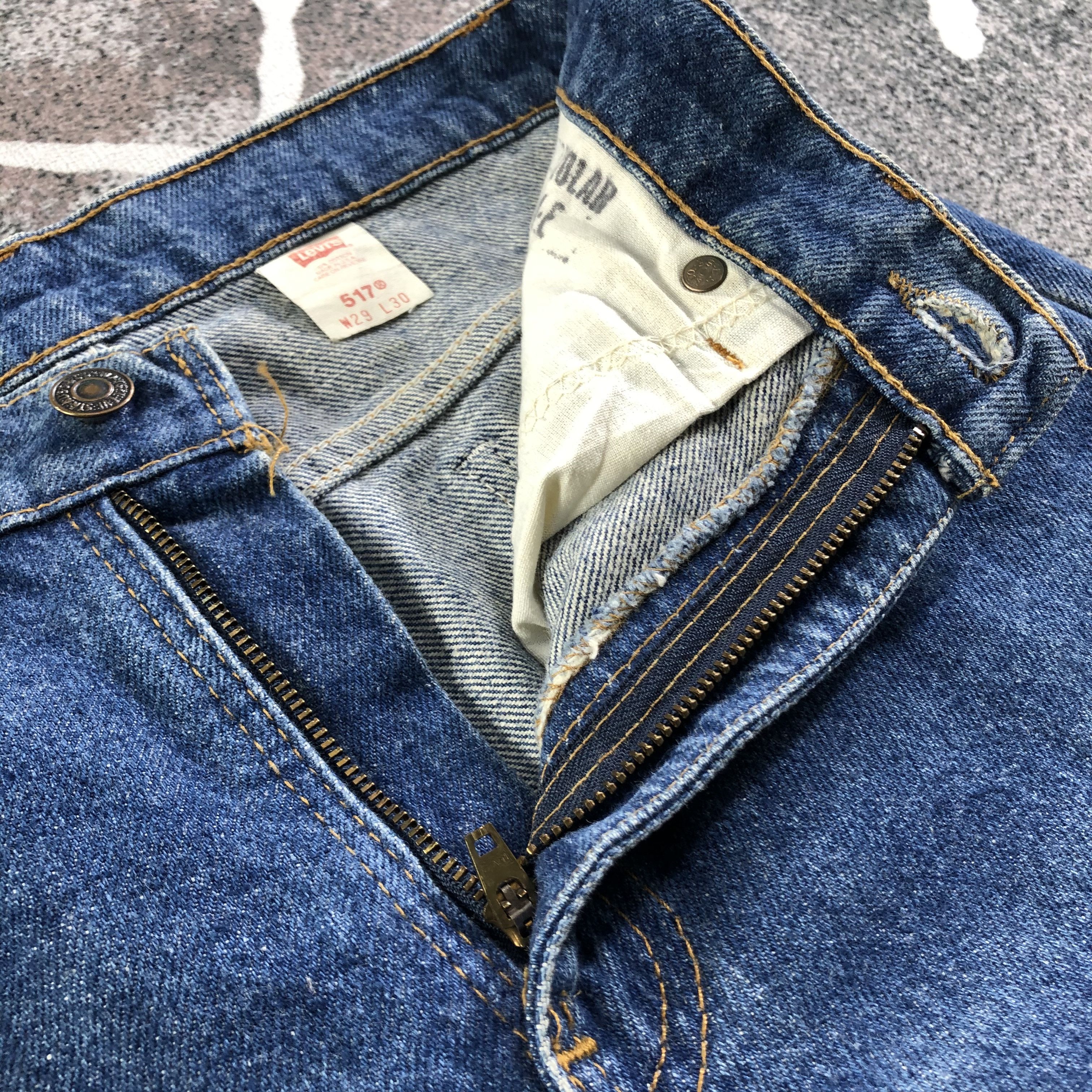 Levi's Vintage Levis 517 Jeans Orange Tab Flare Denim KJ2911 Size US 29 - 7 Thumbnail