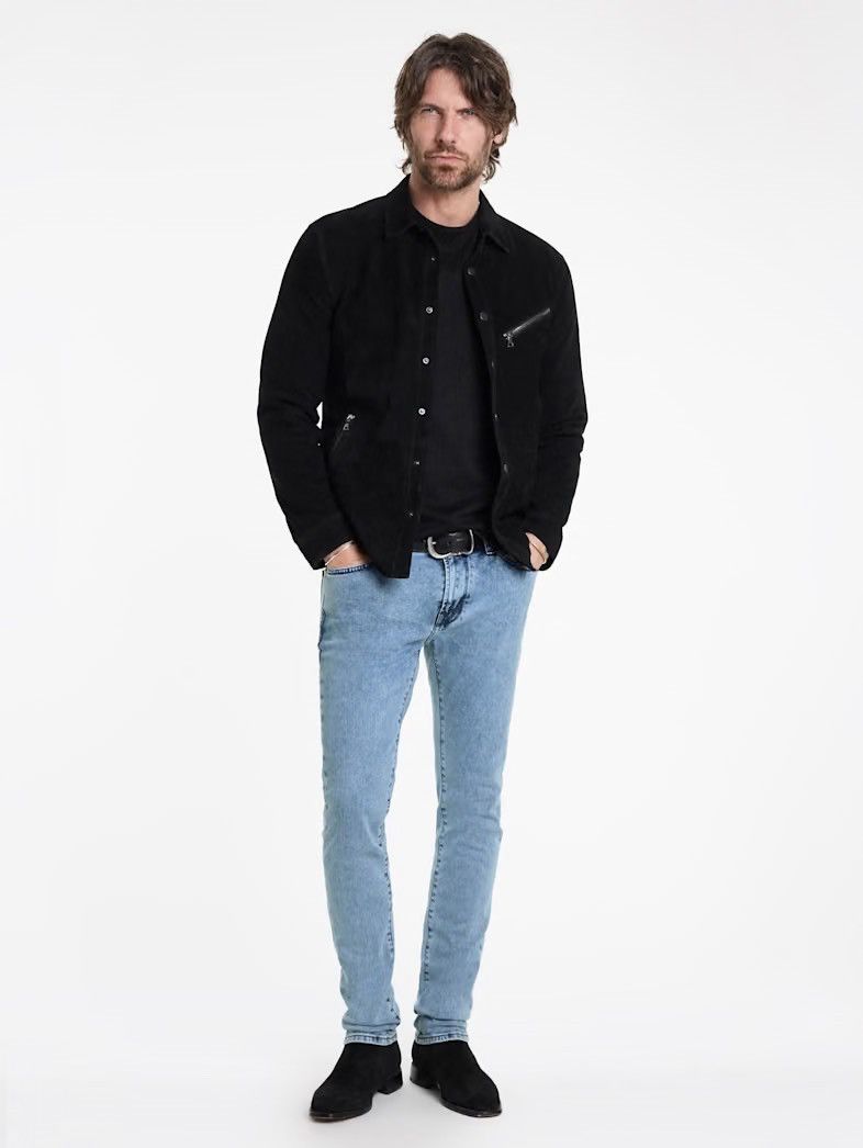 John Varvatos Wight Cloud Wash Slim Fit Jean 31 Size US 31 - 4 Thumbnail