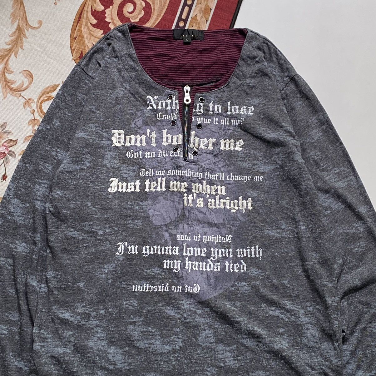 14th Addiction × If Six Was Nine × Japanese Brand RARE❤️‍🔥 00's Spinash Poem Double Layer Longsleeve Size US M / EU 48-50 / 2 - 2 Thumbnail