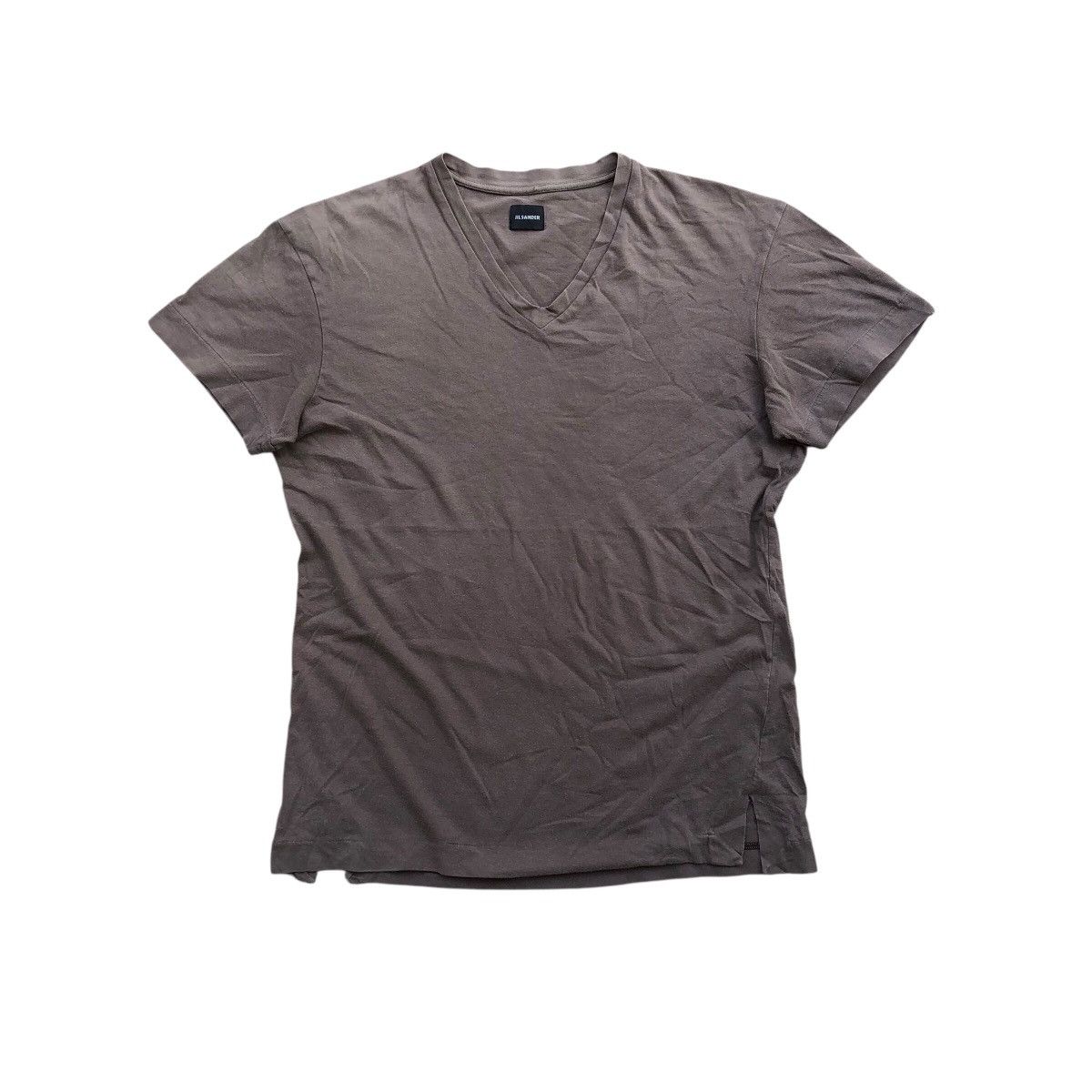 Jil Sander JIL SANDER Blank V-neck Shirt Size US S / EU 44-46 / 1 - 1 Thumbnail