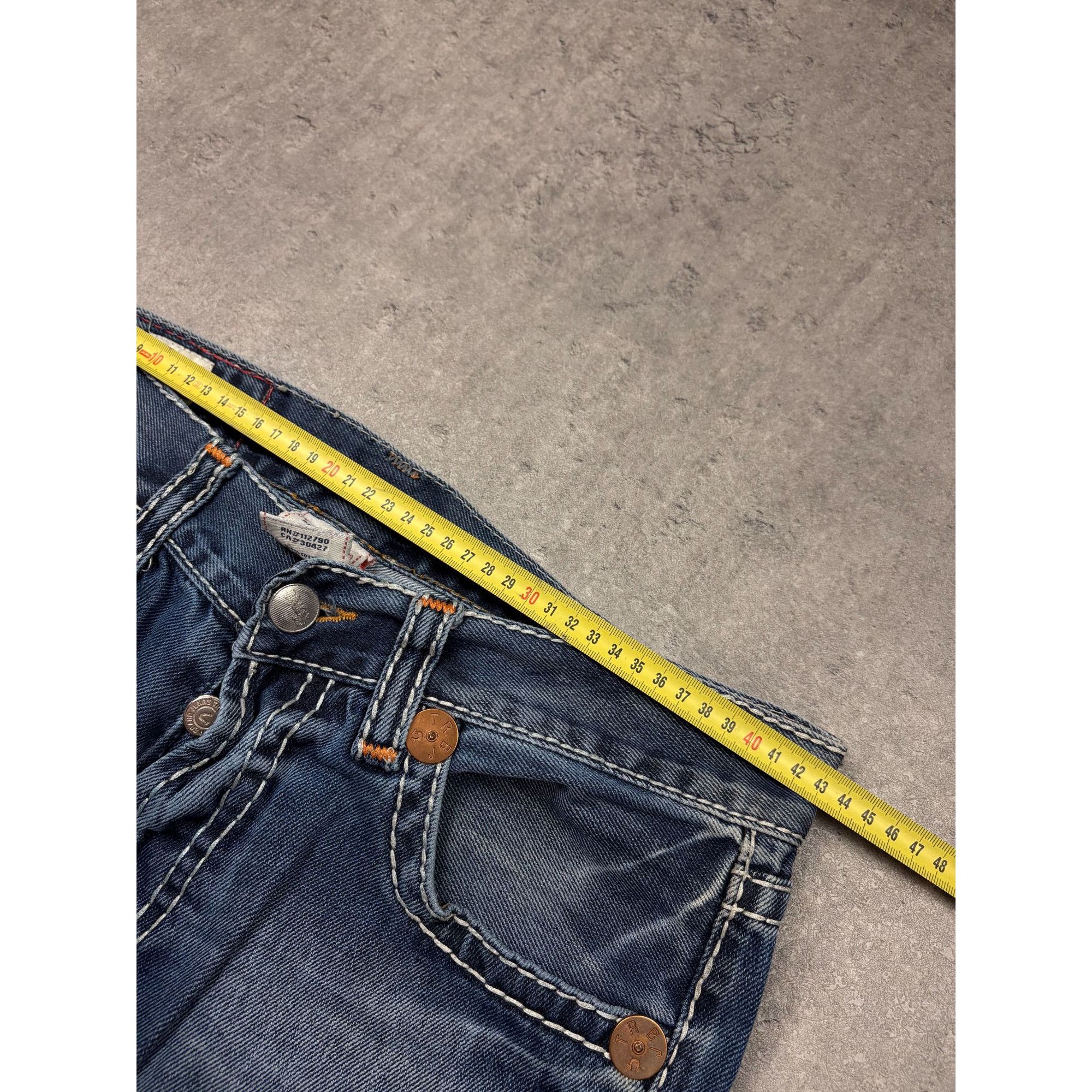 True Religion True Religion Straight Jeans Thick Contrast Stitch Y2K Style Size US 38 / EU 54 - 9 Thumbnail