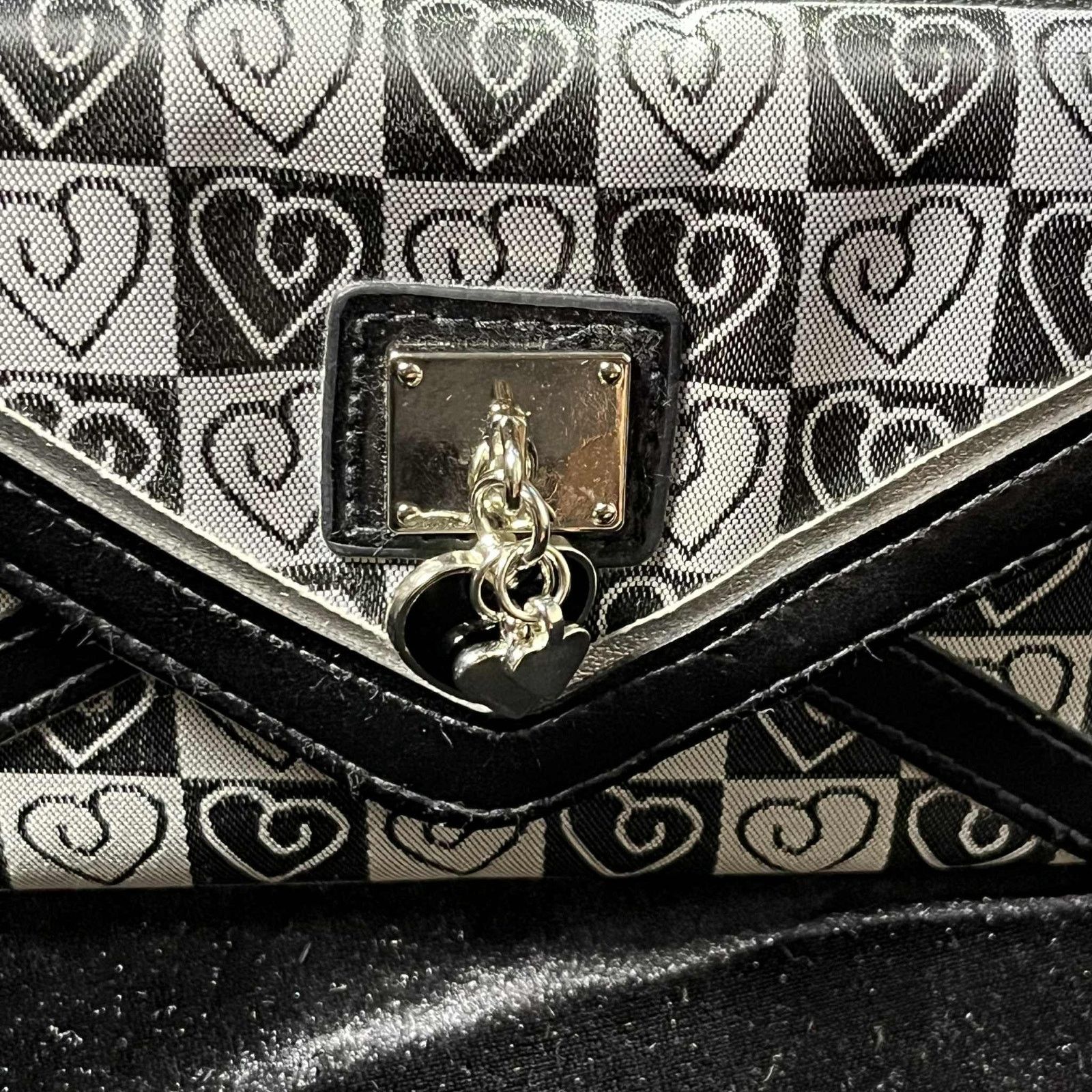 Other Y2K Black & Gray Heart Wallet Size ONE SIZE - 2 Thumbnail