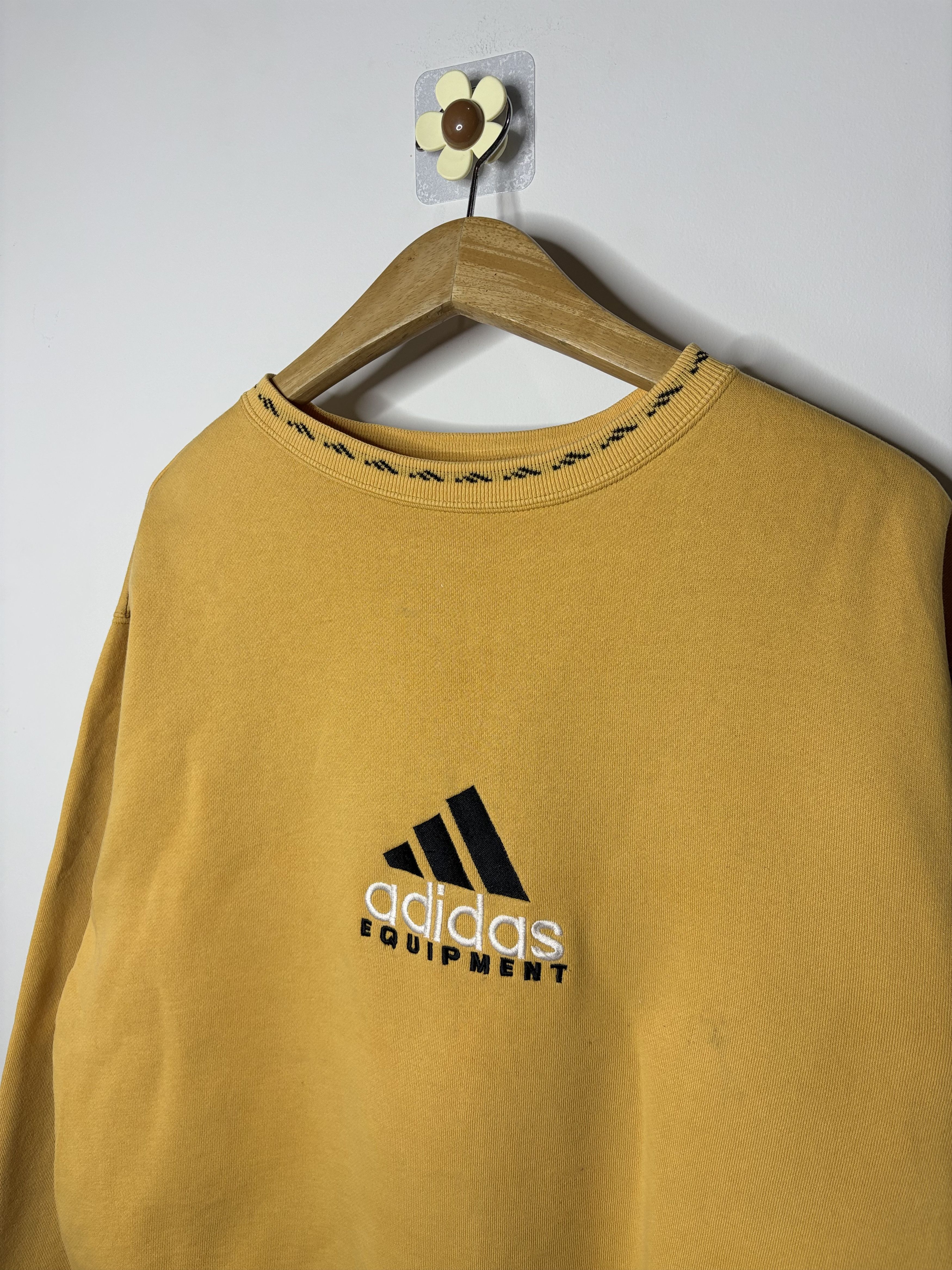 Adidas Vintage Adidas Equipment Sweatshirt Crewneck Yellow Mens L Size US L / EU 52-54 / 3 - 2 Thumbnail