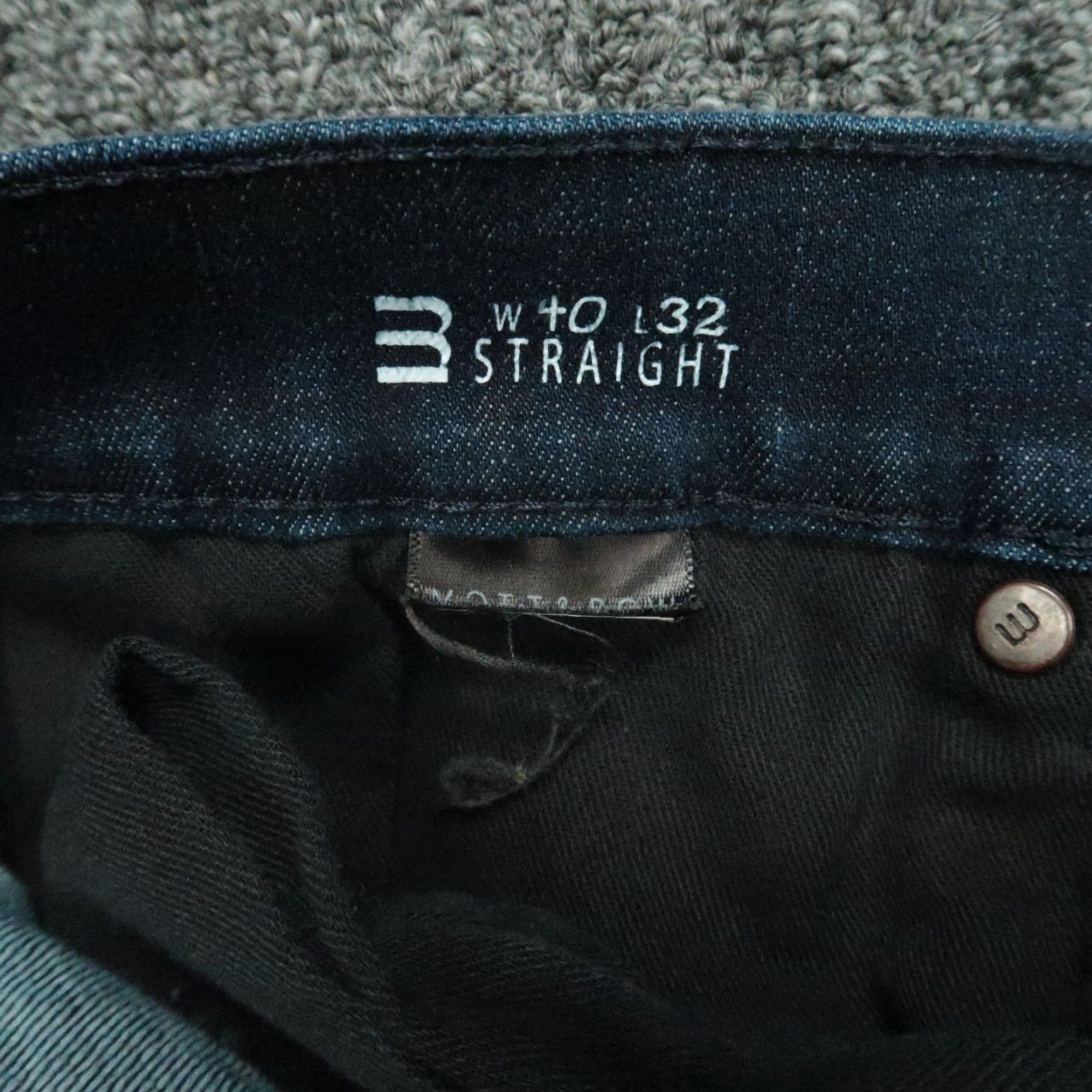 Mott & Bow Mott & Bow Jeans Mens 40x32 Blue Straight 5 Pocket Stretch Denim Dark Wash Size US 40 / EU 56 - 7 Thumbnail