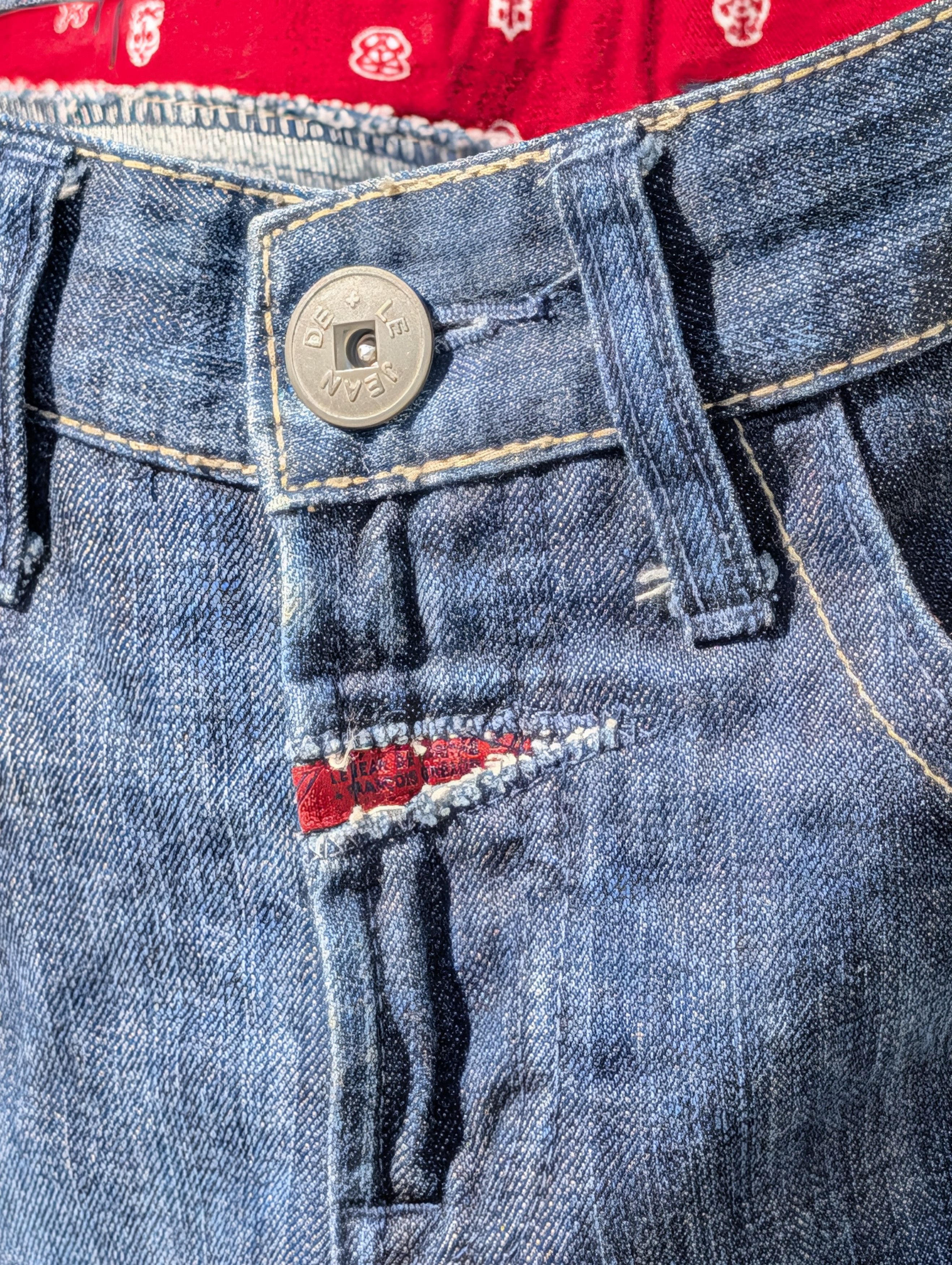 Marithe + Francois Girbaud MF+G American Flag Jeans Size US 34 / EU 50 - 9 Thumbnail