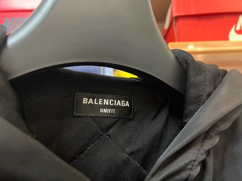 Balenciaga Balenciaga 3B Sports Icon black embroidered nylon satin zi Size US XS / EU 42 / 0 - 4 Thumbnail