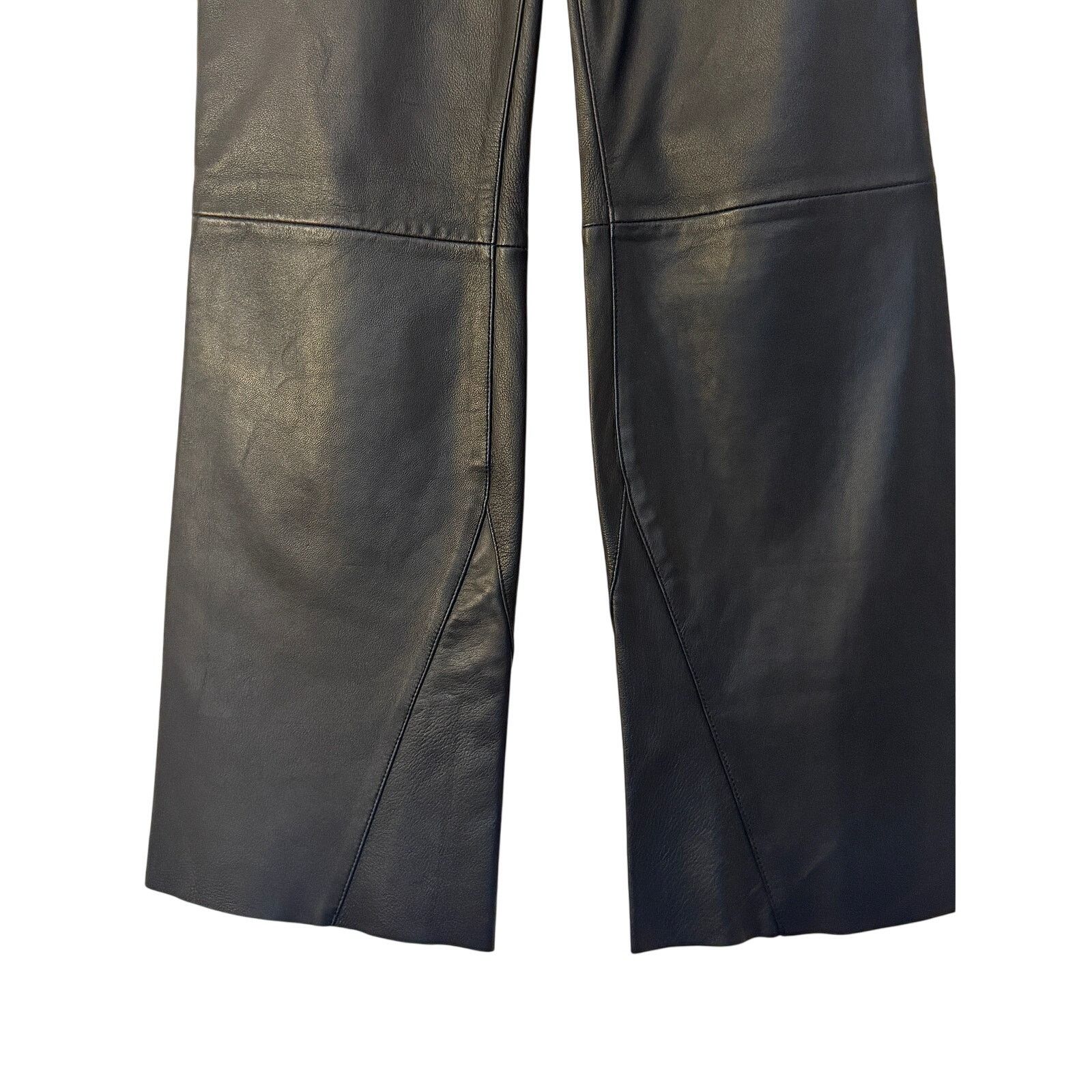 Maje Maje NWT Black Sheepskin Leather trousers Size 32" / US 10 / IT 46 - 5 Thumbnail