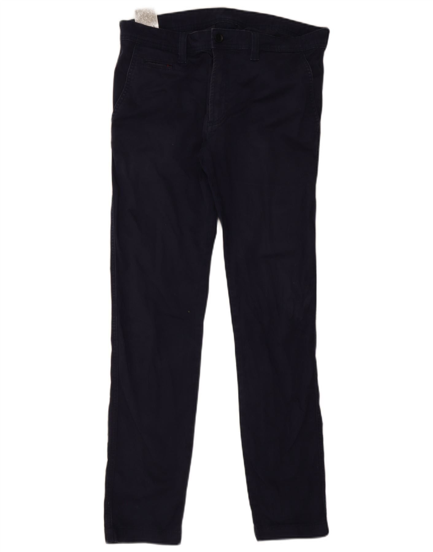 Diesel Mens Slim Fit Chino Trousers W32 L32 Navy Blue Cotton Size US 32 / EU 48 - 1 Thumbnail