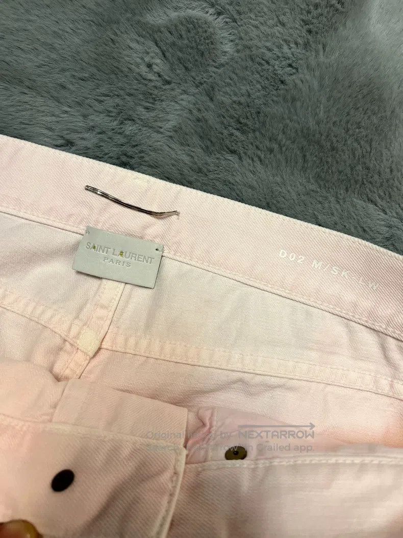 Saint Laurent Paris Saint Laurent Paris Light Pink Gradient Basic Jeans Size US 31 - 3 Thumbnail