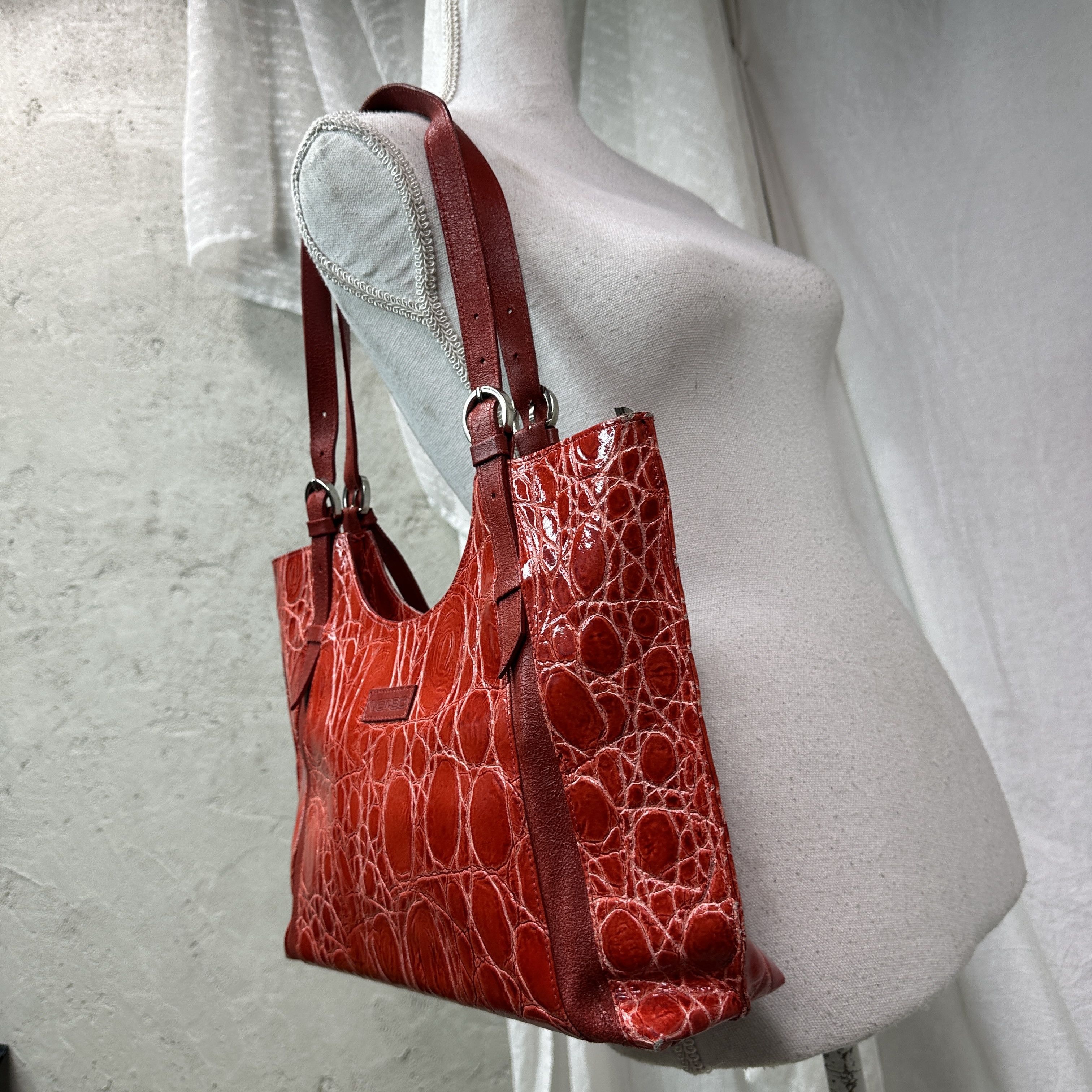 Vintage Vintage Avant Garde Leather Snake Skin Shoulder Bag Y2K Size ONE SIZE - 6 Thumbnail