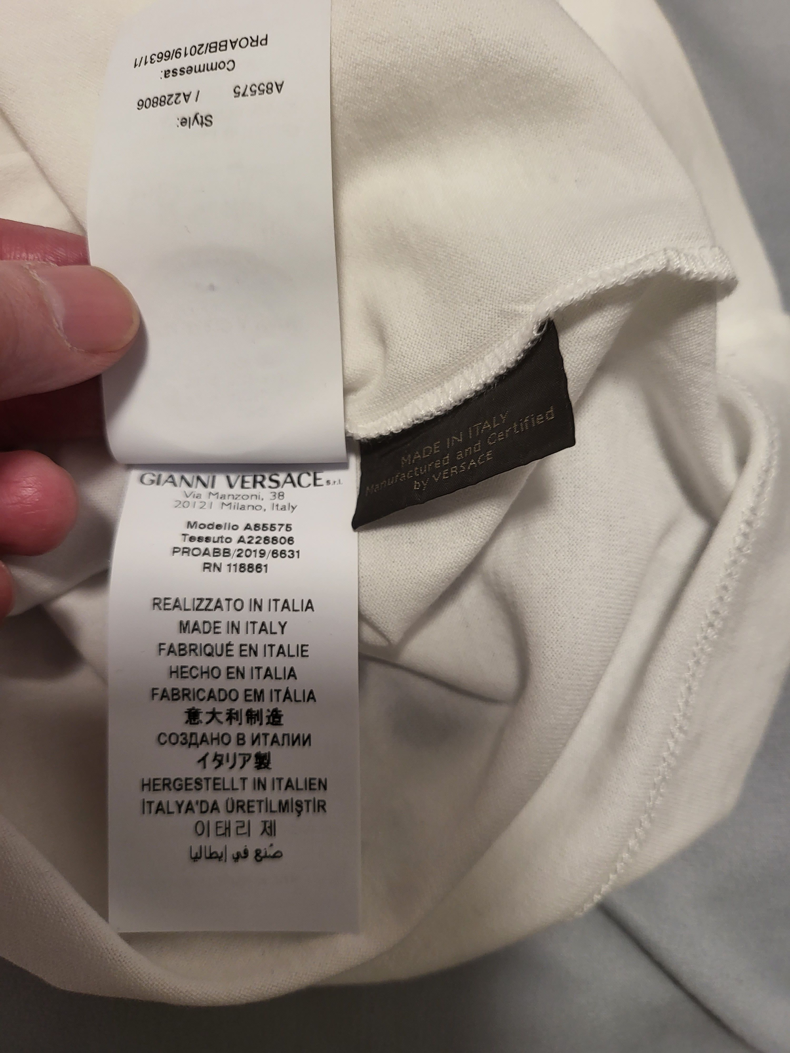Versace Logo Perfume Print T-Shirt Size US L / EU 52-54 / 3 - 8 Thumbnail