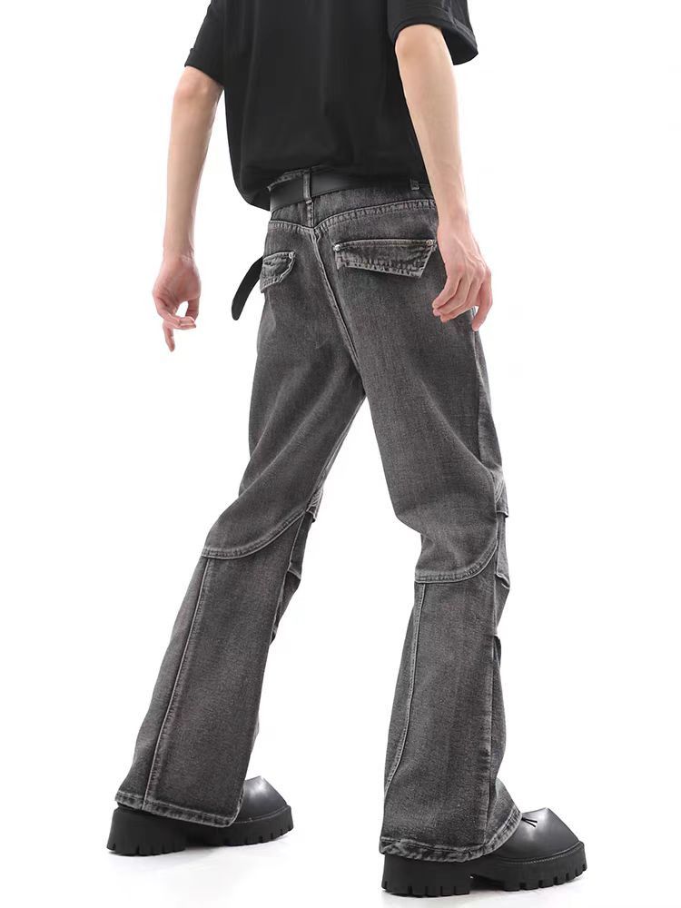 Jean Rinse-washed dark gray relaxed-fit jeans Size US 34 / EU 50 - 4 Thumbnail
