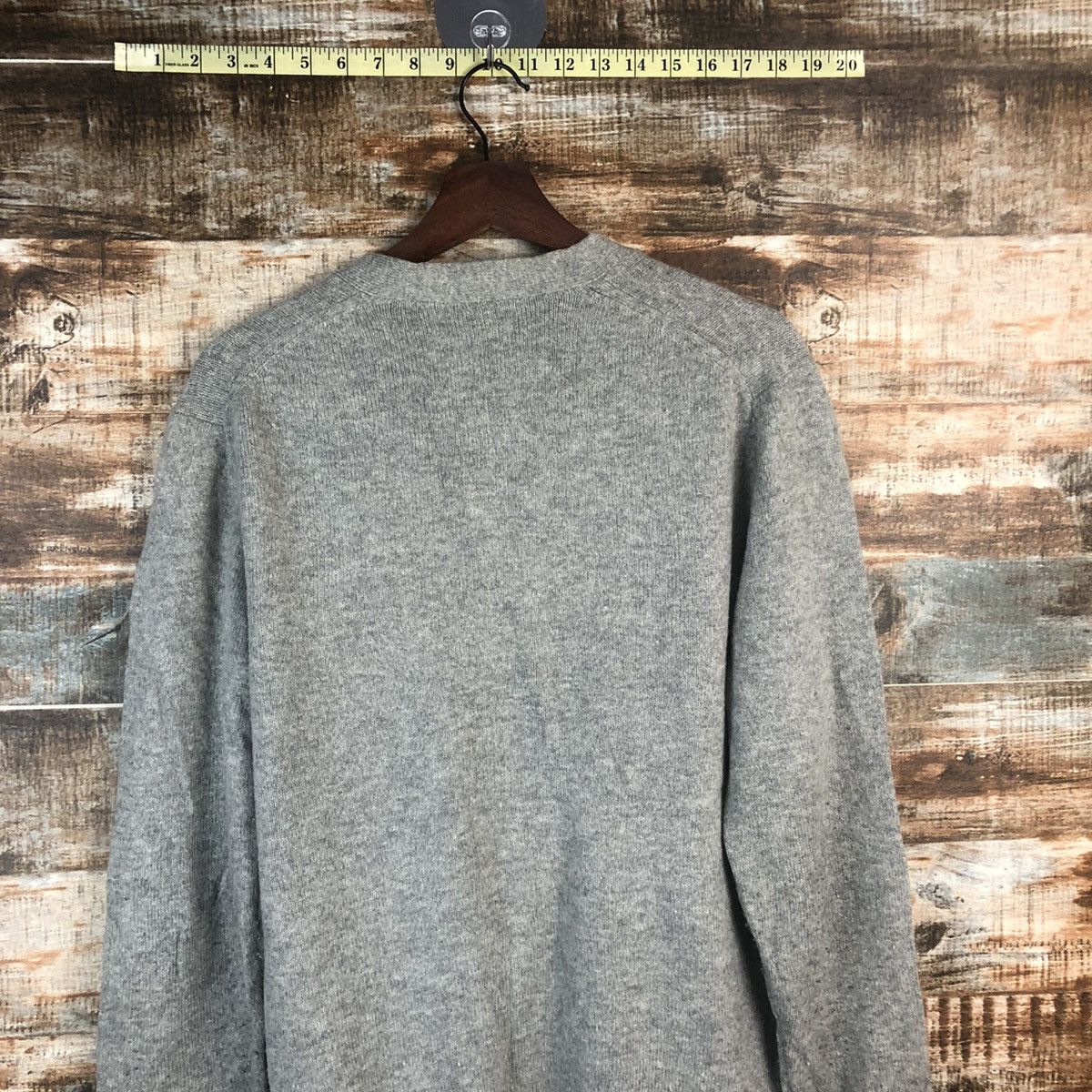 Aran Isles Knitwear × Uniqlo DL Uniqlo japan vintage Gray Cardigan Knitwear #C592 Size US M / EU 48-50 / 2 - 13 Thumbnail