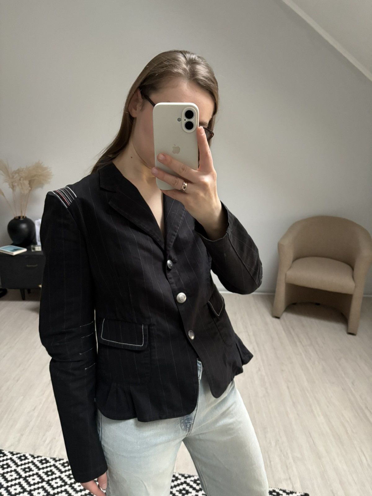 Marithe + Francois Girbaud Vintage Marithe Francois Girbaud Blazer Jacket womens italy Size L / US 10 / IT 46 - 2 Thumbnail