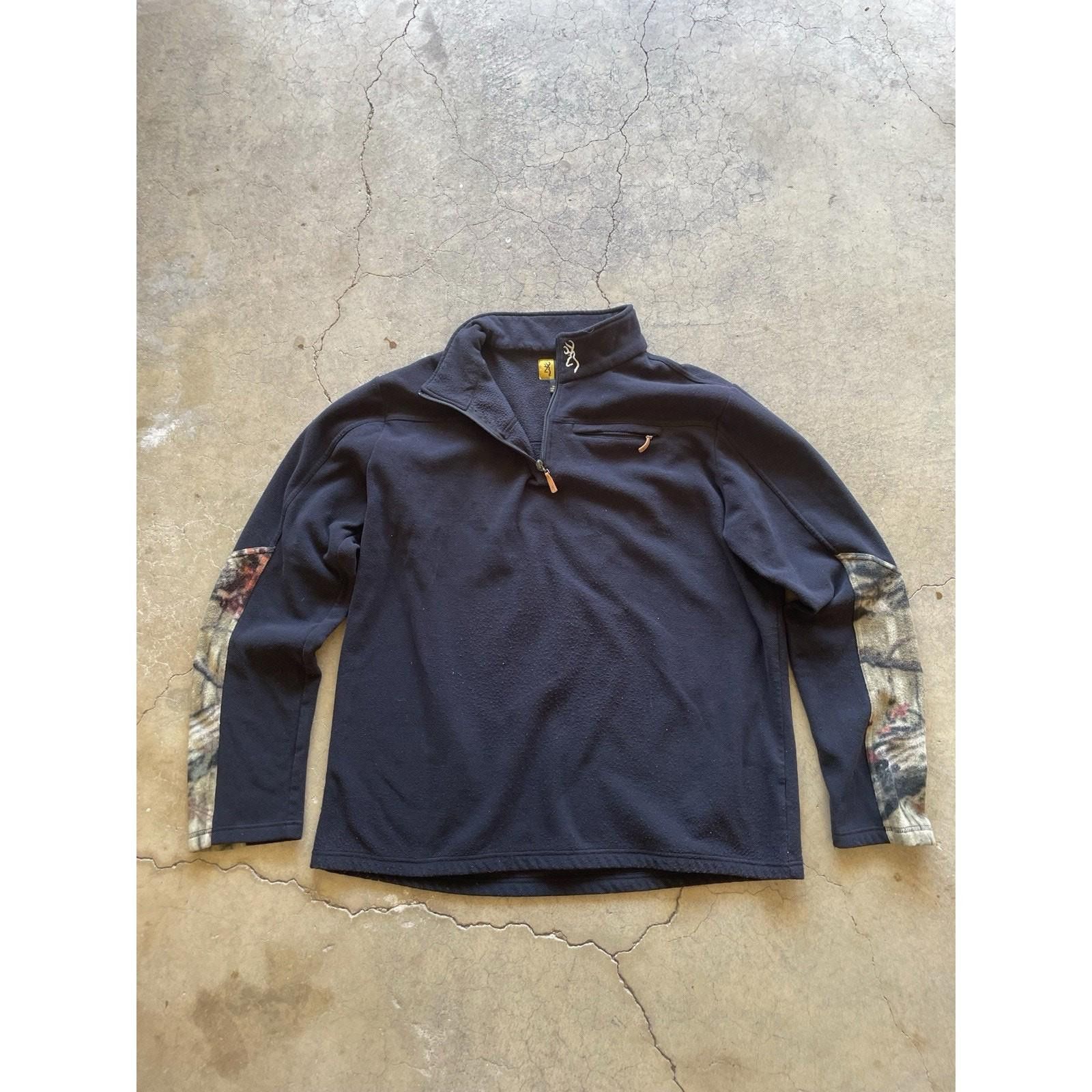 Other XXL - Browning Camo Quarter Zip Pullover black Size ONE SIZE - 1 Thumbnail