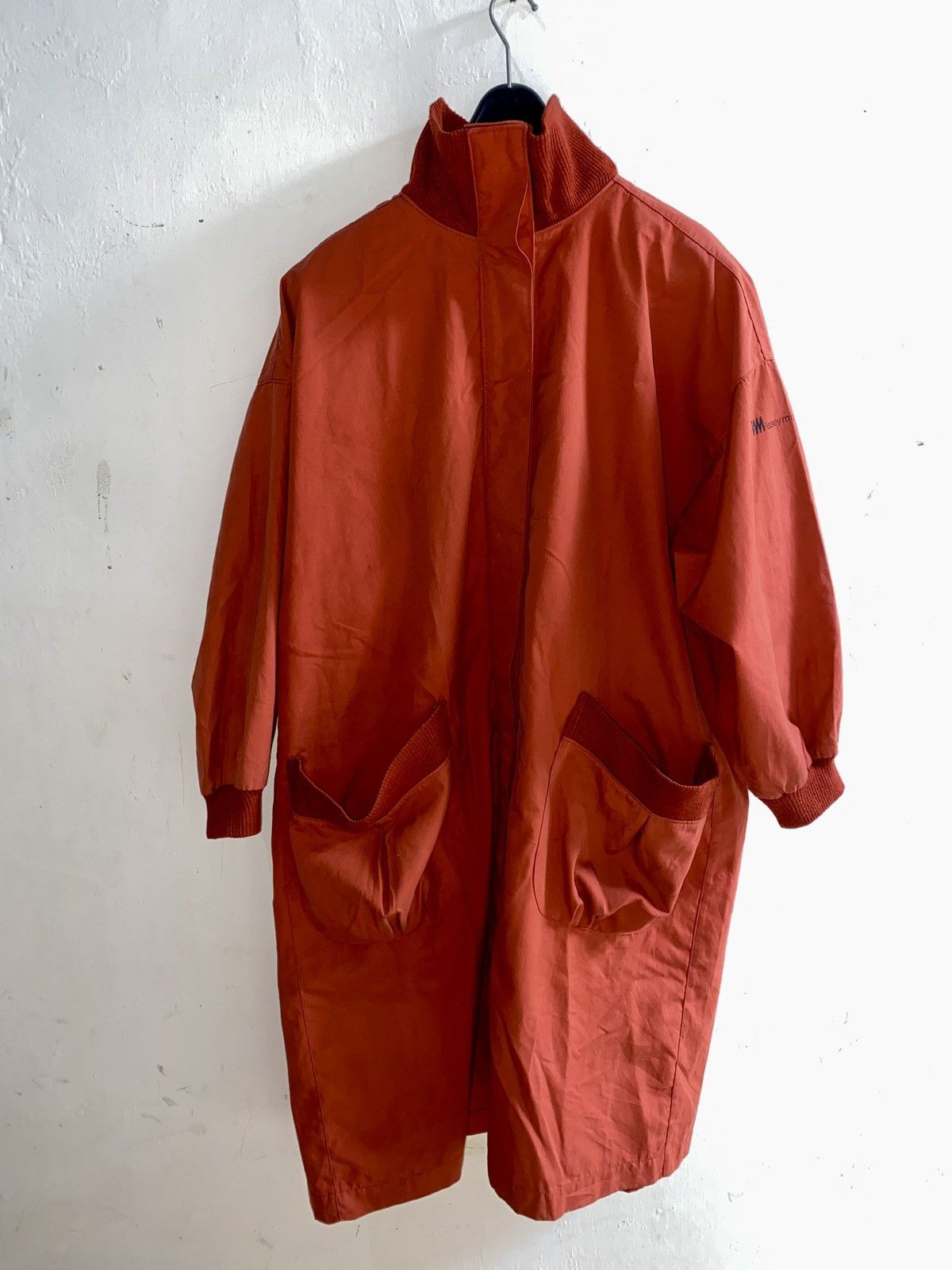 Issey Miyake VINTAGE 80s ISSEY MIYAKE ⚡️ RED LONG JACKET (FREESIZE) Size US L / EU 52-54 / 3 - 4 Thumbnail