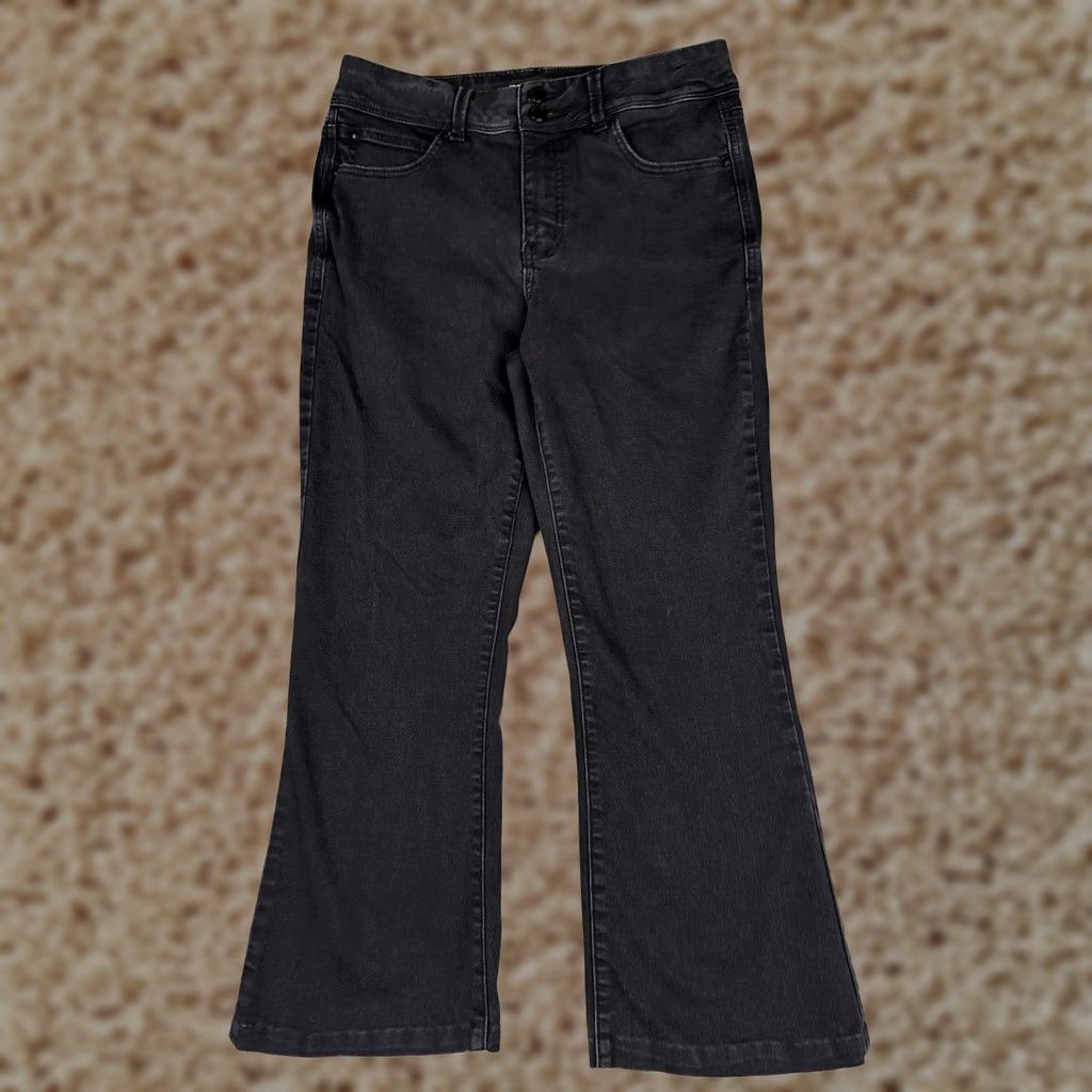 Vintage Maurices EVERflex High Rise Bootcut Jeans Womens 12 Charcoal Blue 30x26 Jeans Womens Dress Pants? Size 34" / US 12 / IT 48 - 1 Thumbnail