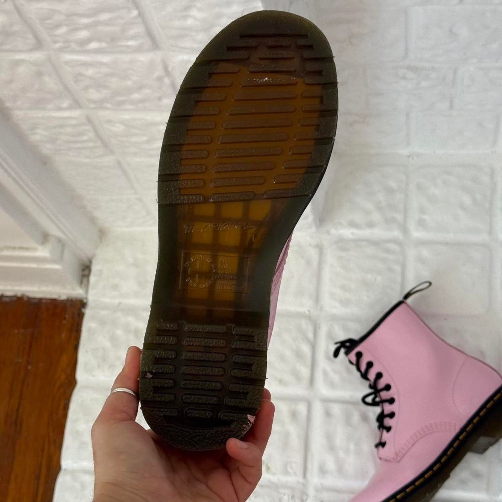 Dr. Martens ✿ ⋆｡ BRAND NEW Pink Dr. Martens 1460 Boots ⋆｡✿ Size US 8 / IT 38 - 5 Thumbnail