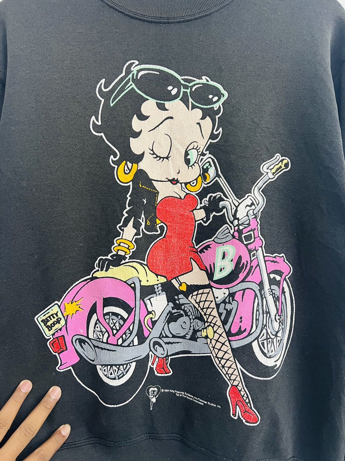 Cartoon Network × Vintage Vintage 90s Betty Boop Mirror Print Crewneck Sweatshirt Size US M / EU 48-50 / 2 - 6 Thumbnail