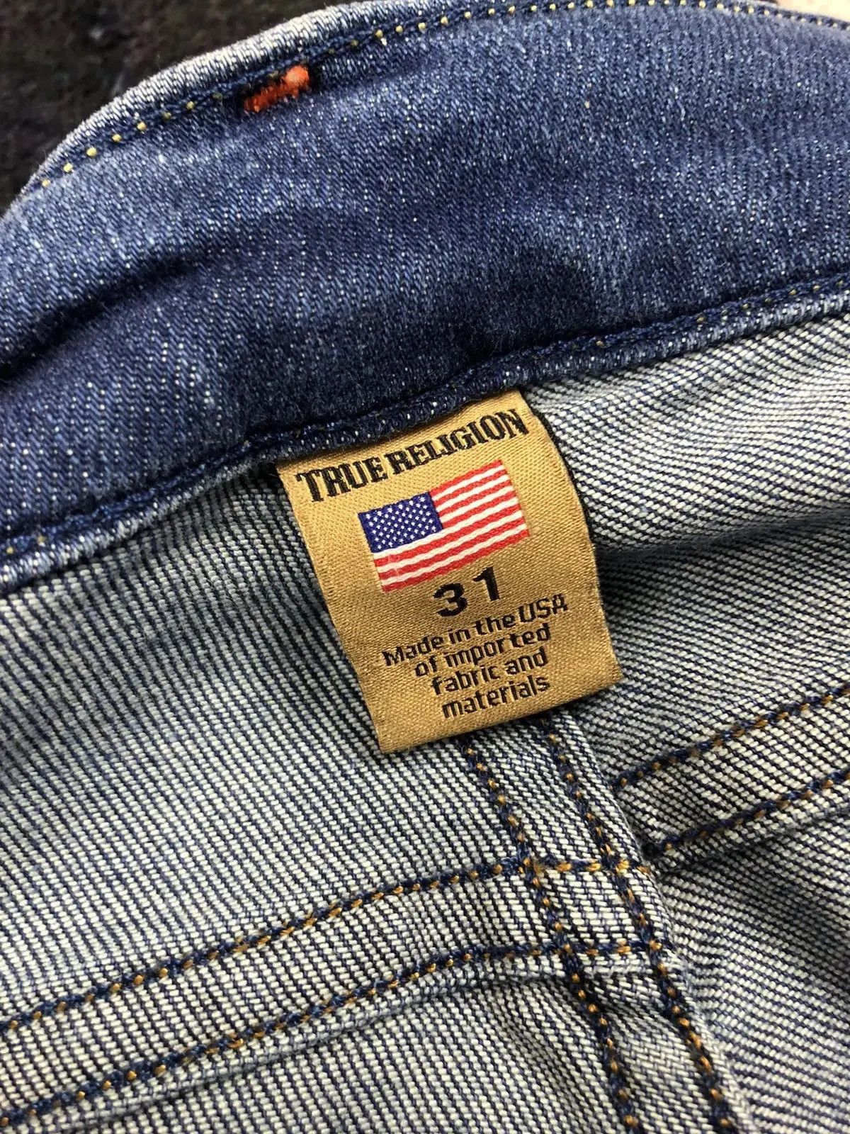 True Religion TRUE RELIGION Vintage Skinny Blue Jeans Streetwear USA Jeans Size 31" - 7 Thumbnail