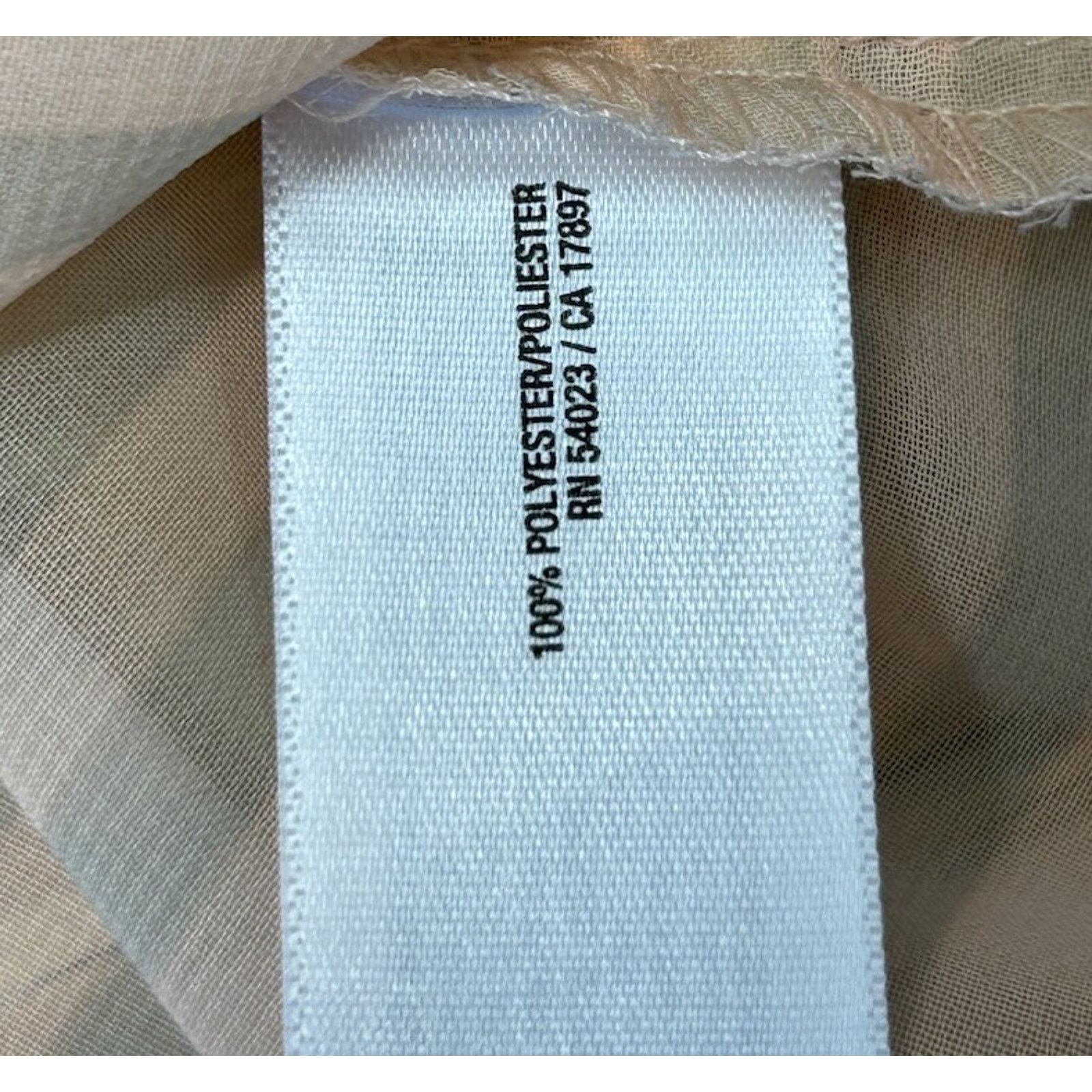 Old Navy WOMEN'S OLD NAVY SHEER PEACH/GRAY SHIRT SIZE L Size L / US 10 / IT 46 - 9 Thumbnail