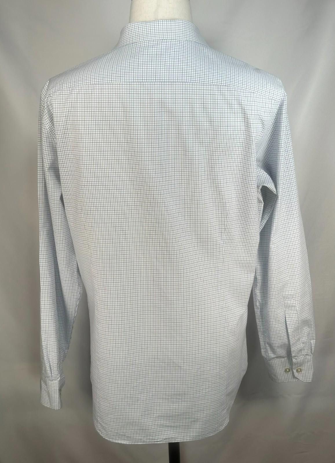 Banana Republic Banana Republic Checked Non-Iron Slim Button Up White Mens L Size US L / EU 52-54 / 3 - 2 Thumbnail