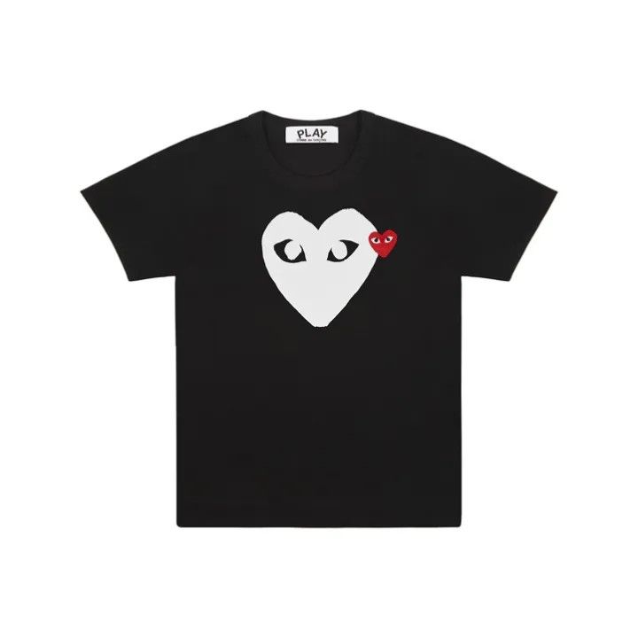 Comme des Garcons CDG Play Heart Print T-Shirt for Women 0079 Size M / US 6-8 / IT 42-44 - 1 Thumbnail