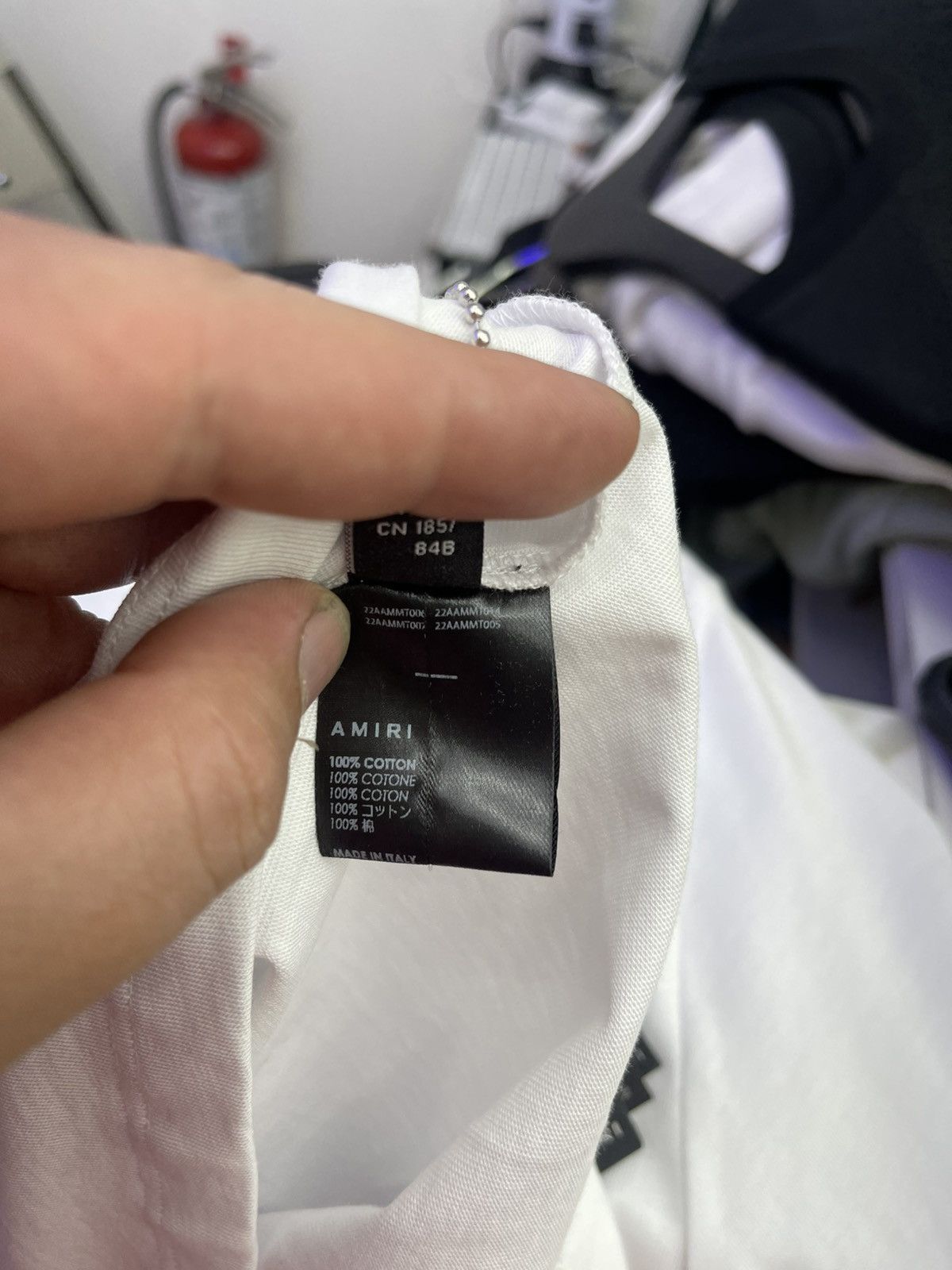 Amiri Amiri “Army logo” tee (white) Size US M / EU 48-50 / 2 - 6 Thumbnail