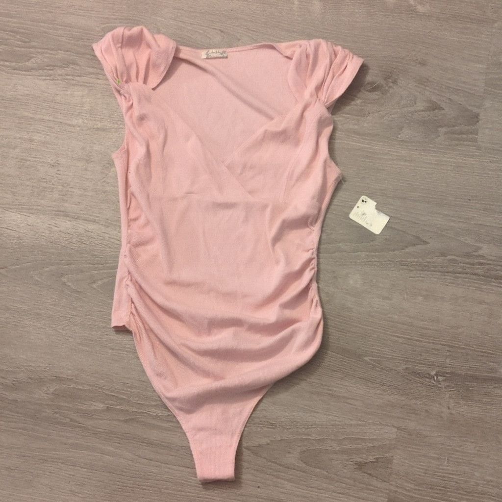 Free People Free people another love silver pink bodysuit size large Size L / US 10 / IT 46 - 1 Thumbnail
