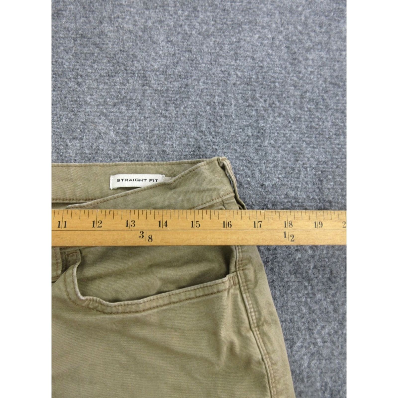 Flint And Tinder Flint and Tinder Pants Mens 33x30 Beige Straight Fit Stretch Khakis Casual Size US 33 - 6 Thumbnail