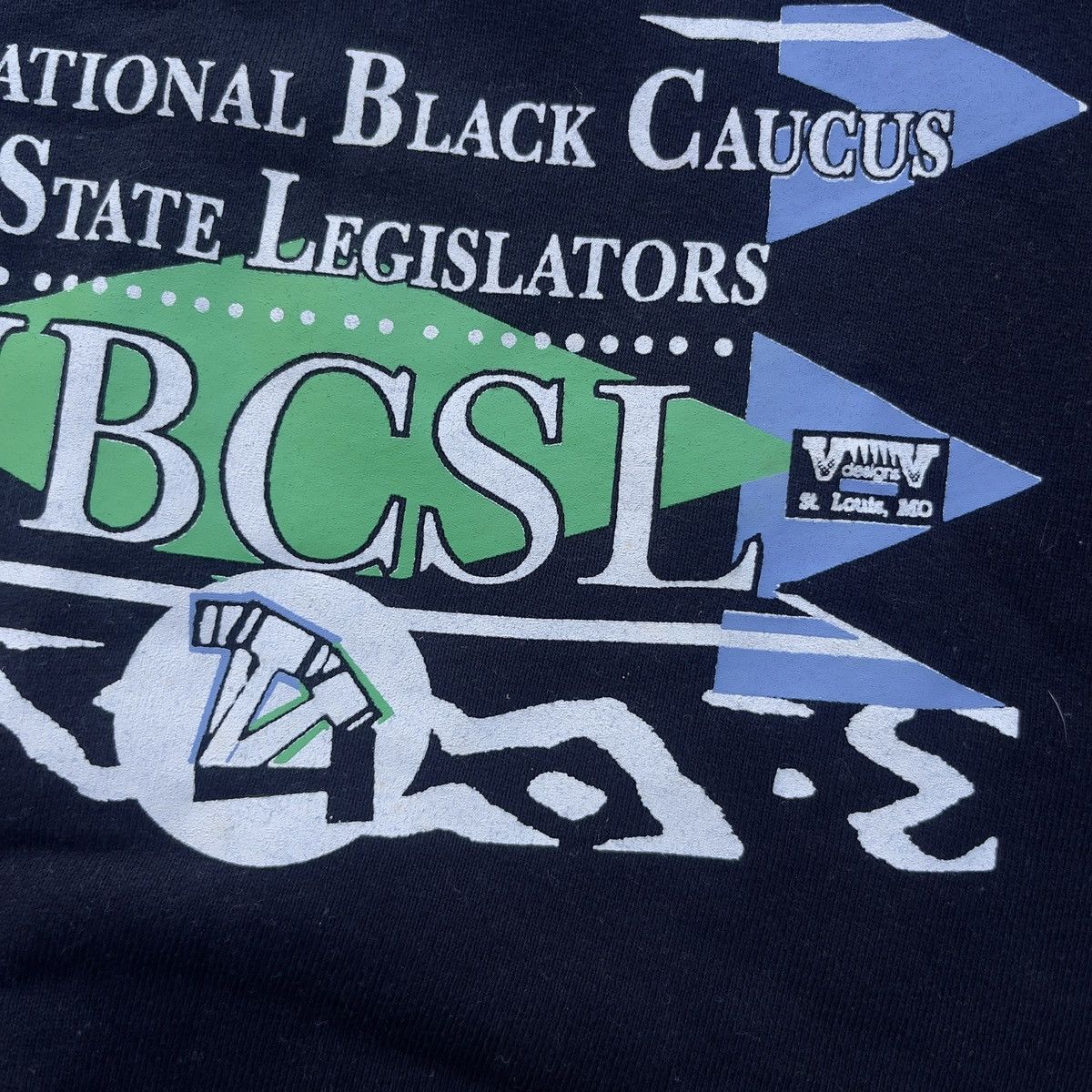 Fruit Of The Loom × Vintage Vtg 90s BLACK CAUCUS OF STATE LEGISLATOR Crewneck Size US XL / EU 56 / 4 - 3 Thumbnail