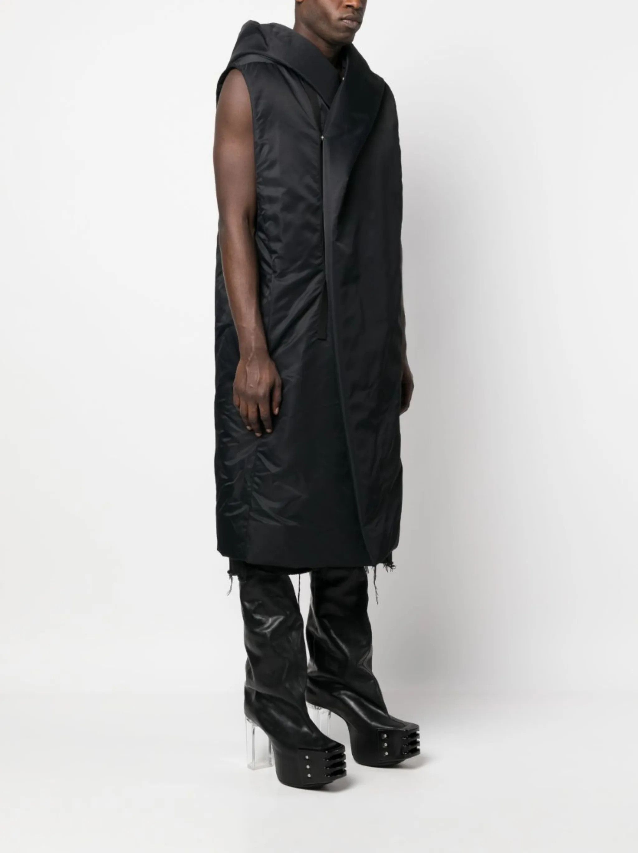Rick Owens o1y0325 Hooded Coat in Black Size US M / EU 48-50 / 2 - 3 Thumbnail
