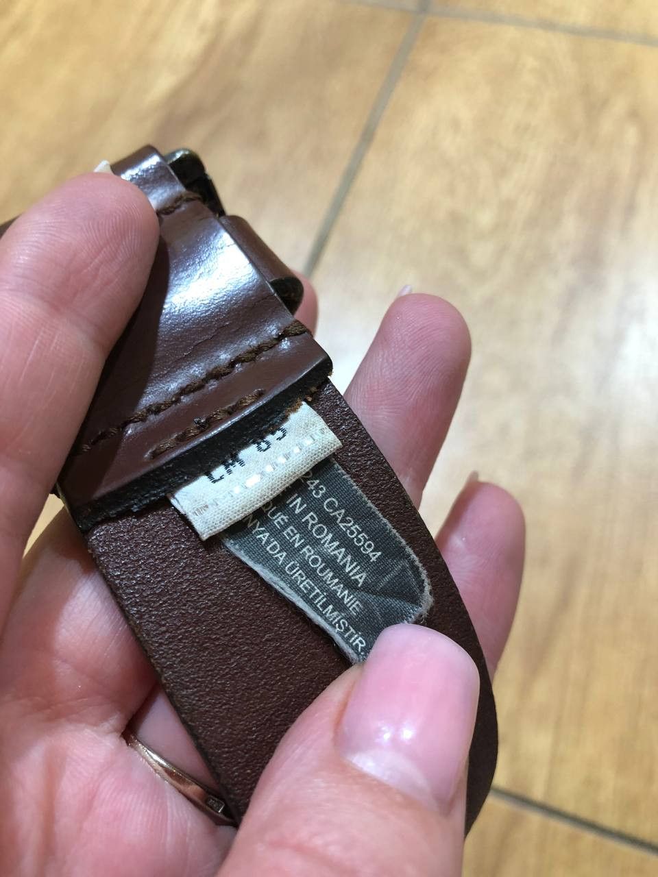 Diesel Vintage DIESEL 1978 Brown Leather Belt Men's Size ONE SIZE - 4 Thumbnail