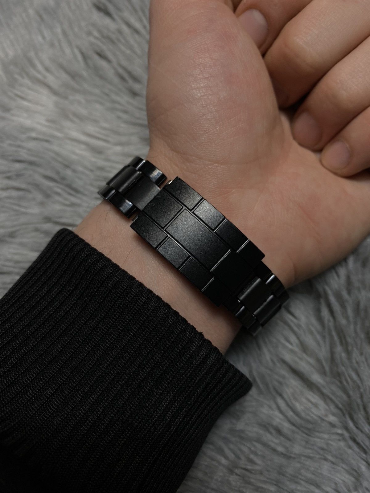 Jewelry Black Skull Watch with Crystal Bezel - Edgy Design Size ONE SIZE - 9 Thumbnail