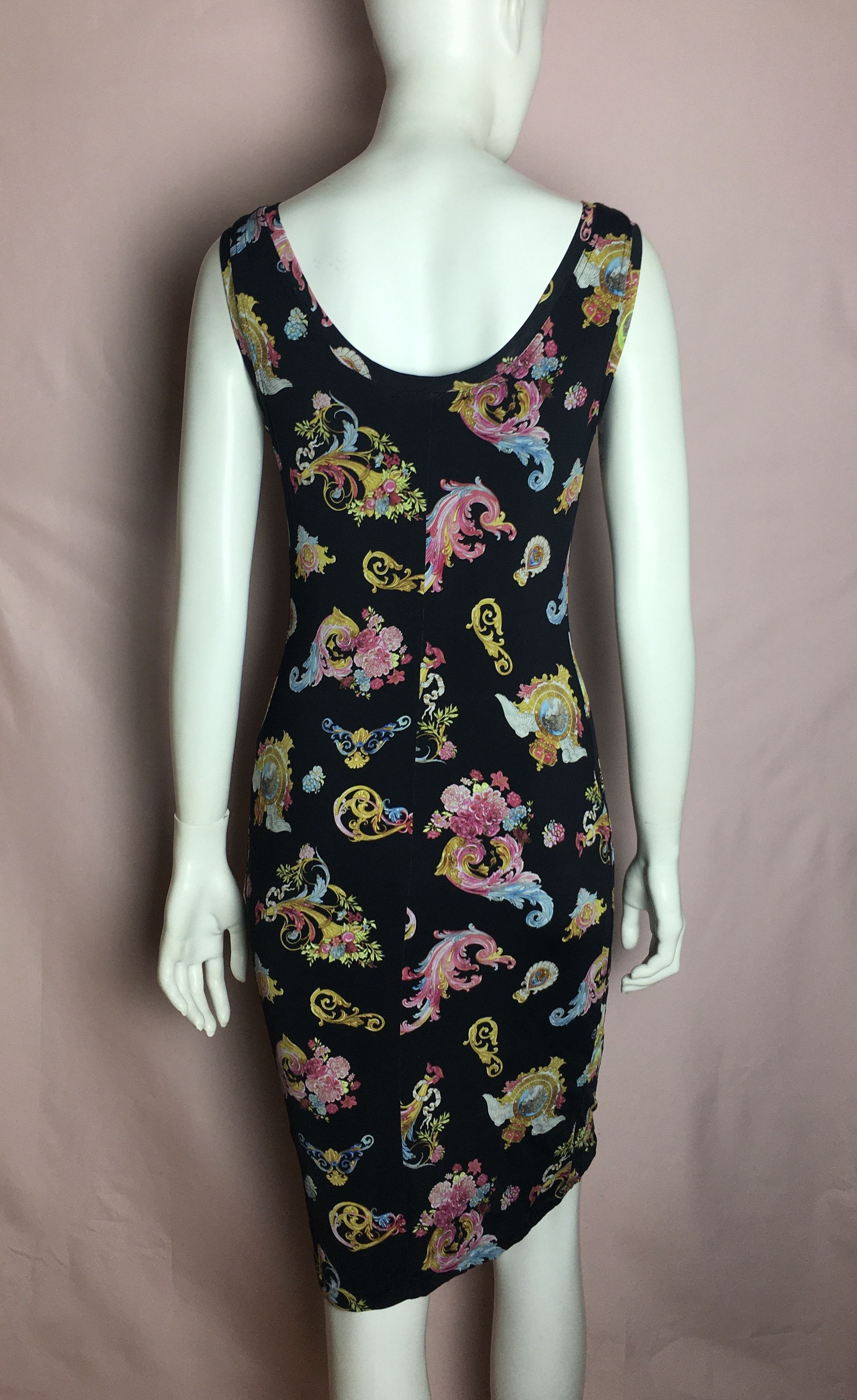 Versace Jeans Couture Versace Jeans Couture Paisley Modern Print Dress US 12 Size XL / US 12-14 / IT 48-50 - 4 Thumbnail