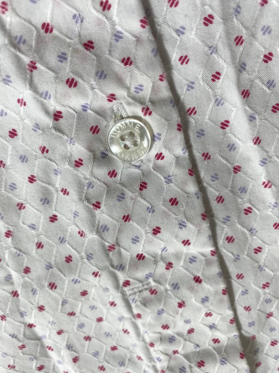 Kenzo × Vintage Kenzo Defile Shirt Embroidered Pattern Size 43/17 Size US M / EU 48-50 / 2 - 15 Thumbnail