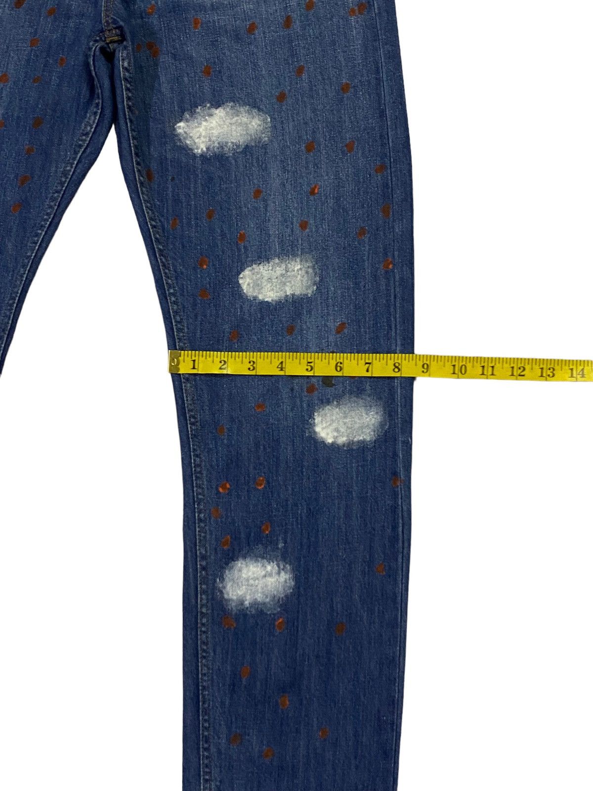Issey Miyake Tsumori Chisato By Issey Miyake All Over Painted Art Denim Size US 31 - 9 Thumbnail